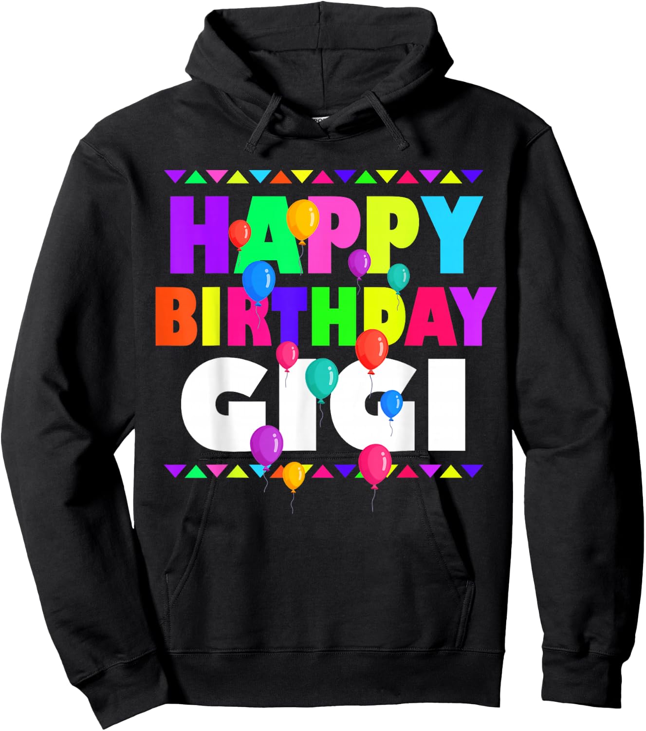 Happy Birthday Gigi Cute Toddler Matching Family B Day Party Hoodie - Hoodie | Black