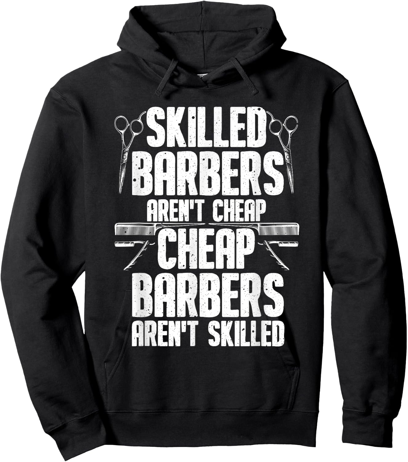 Barber Designs Dad Funny Hairdressing Hair Stylists Hoodie - Hoodie | Black