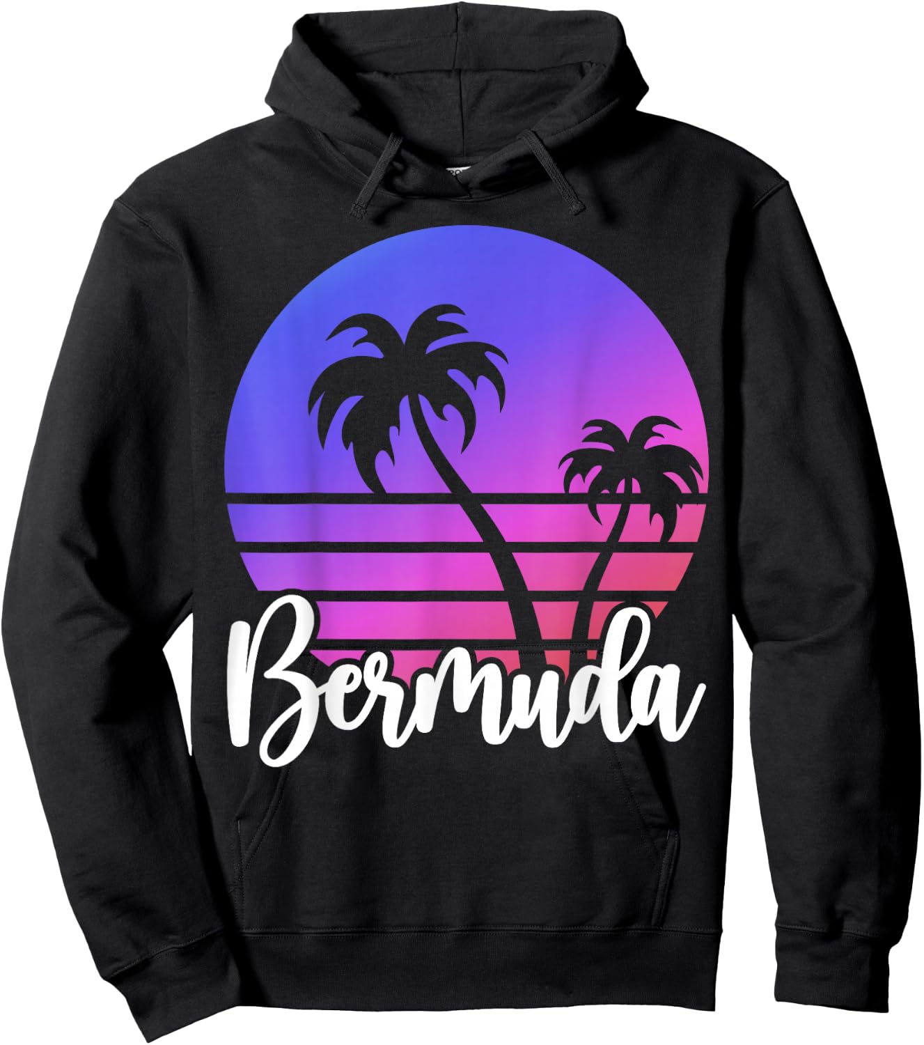 BERMUDA Beach Lover Summer Vacation Family Trip Souvenir Hoodie - Hoodie | Black