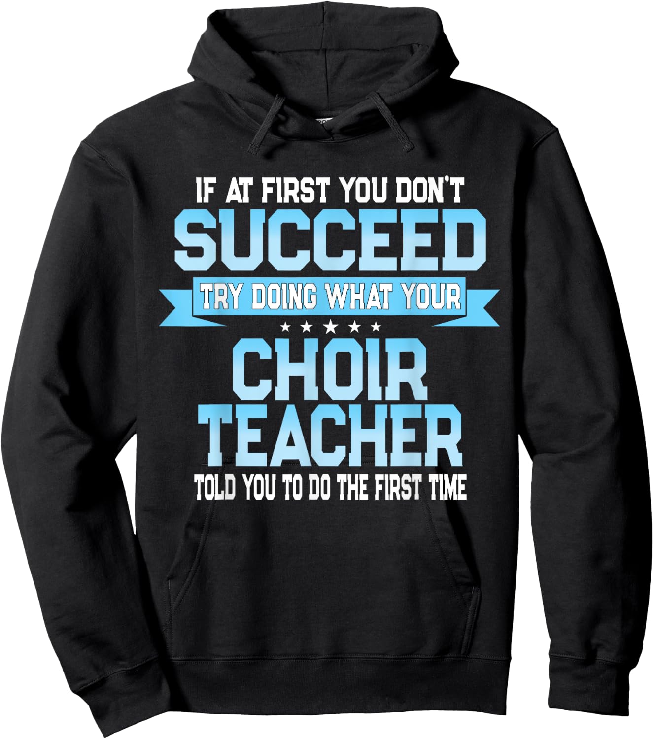 Fun School Choir Teacher Quote - Funny Choral Music Saying Hoodie - Hoodie | Black