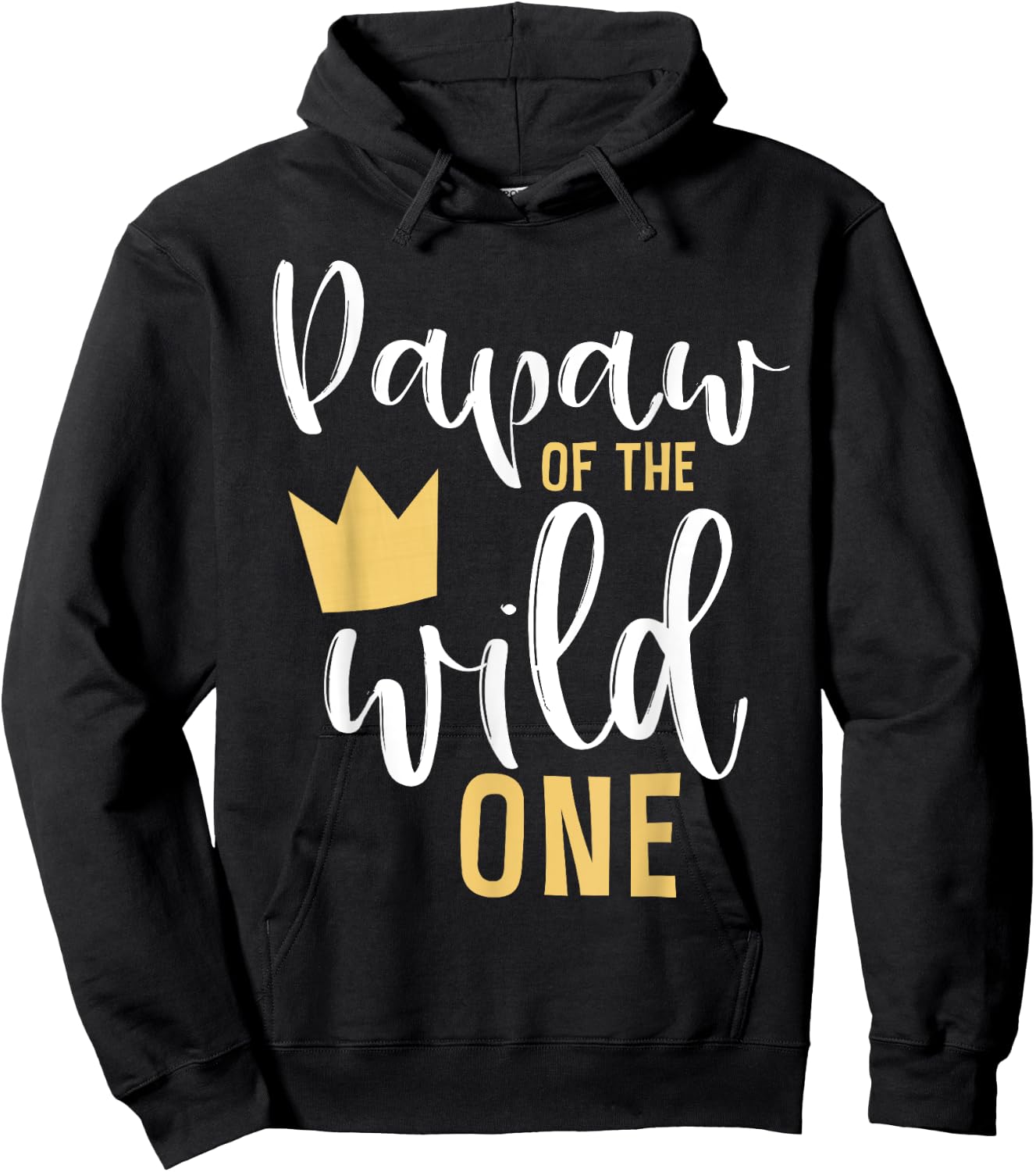 Papaw of the Wild One Matching 1st Birthday First Thing Pop Hoodie - Hoodie | Black
