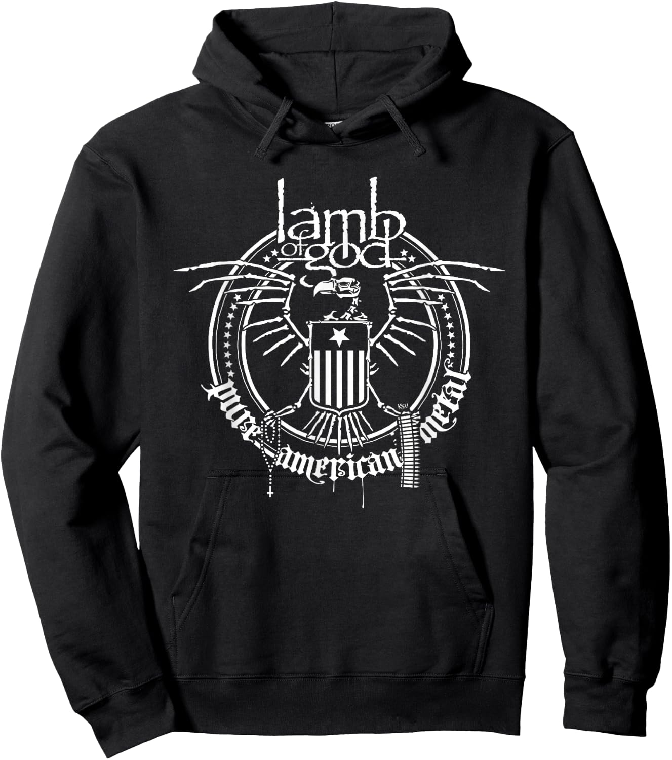 Lamb of God – Skeleton Eagle Hoodie - Hoodie | Black