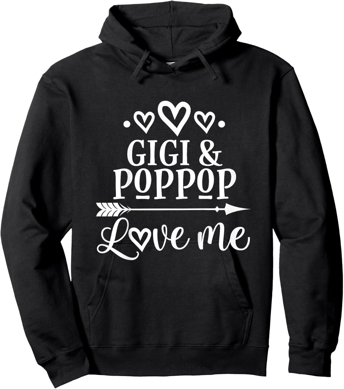 Gigi and PopPop Love Me Hoodie - Hoodie | Black