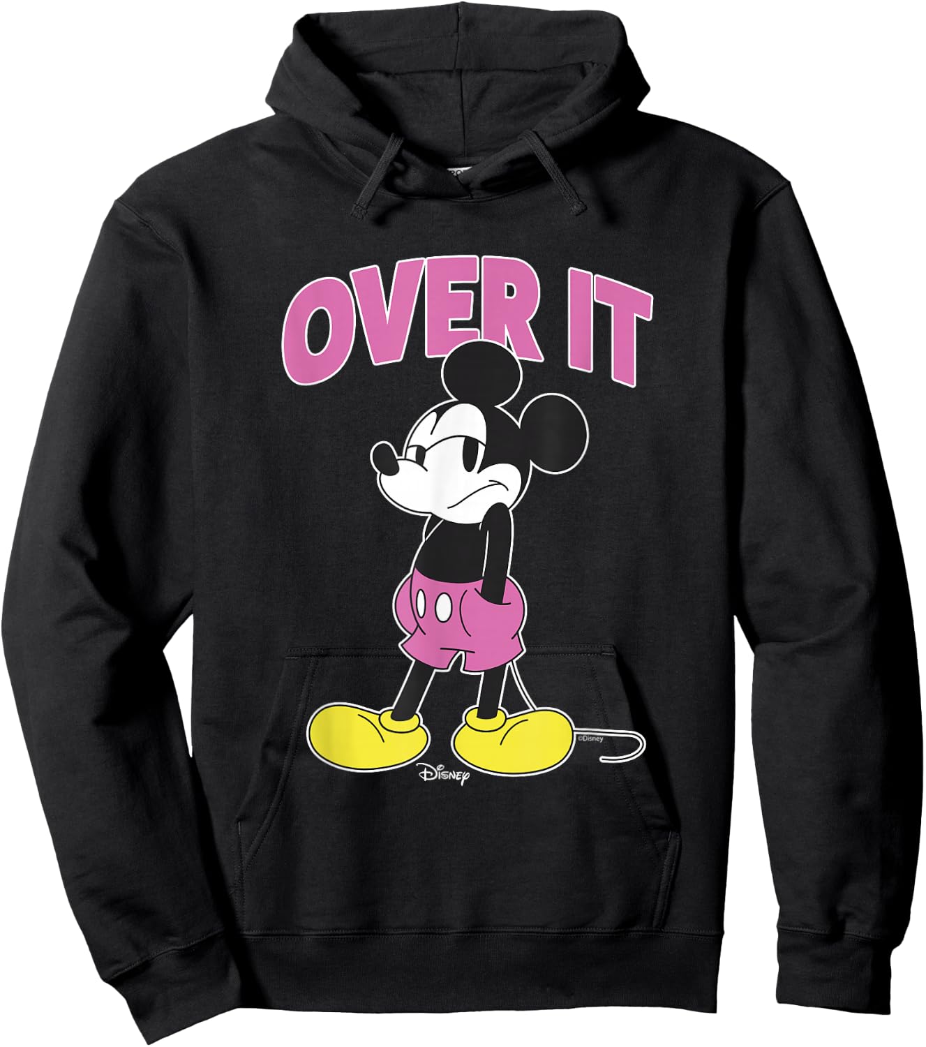 Disney Mickey and Friends Over It Grumpy Mickey Mouse Hoodie - Hoodie | Black