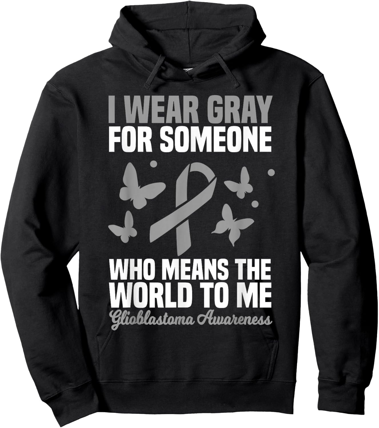 Glioblastoma Multiforme GBM Advocate Astrocytoma Brain Tumor Hoodie - Hoodie | Black