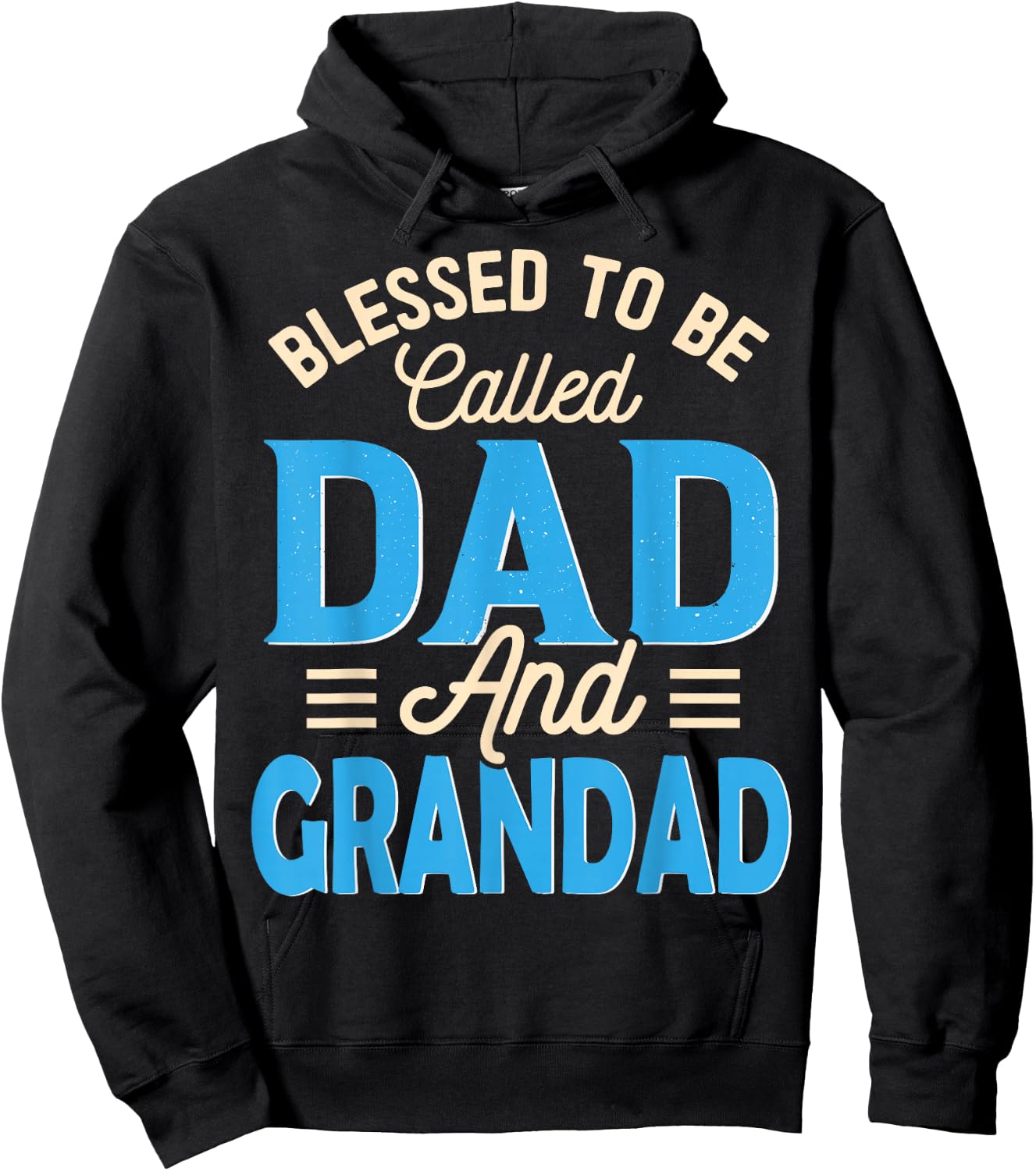 Blessed To Be Called Dad And Grandad Father's Day Grandpa Hoodie - Hoodie | Black