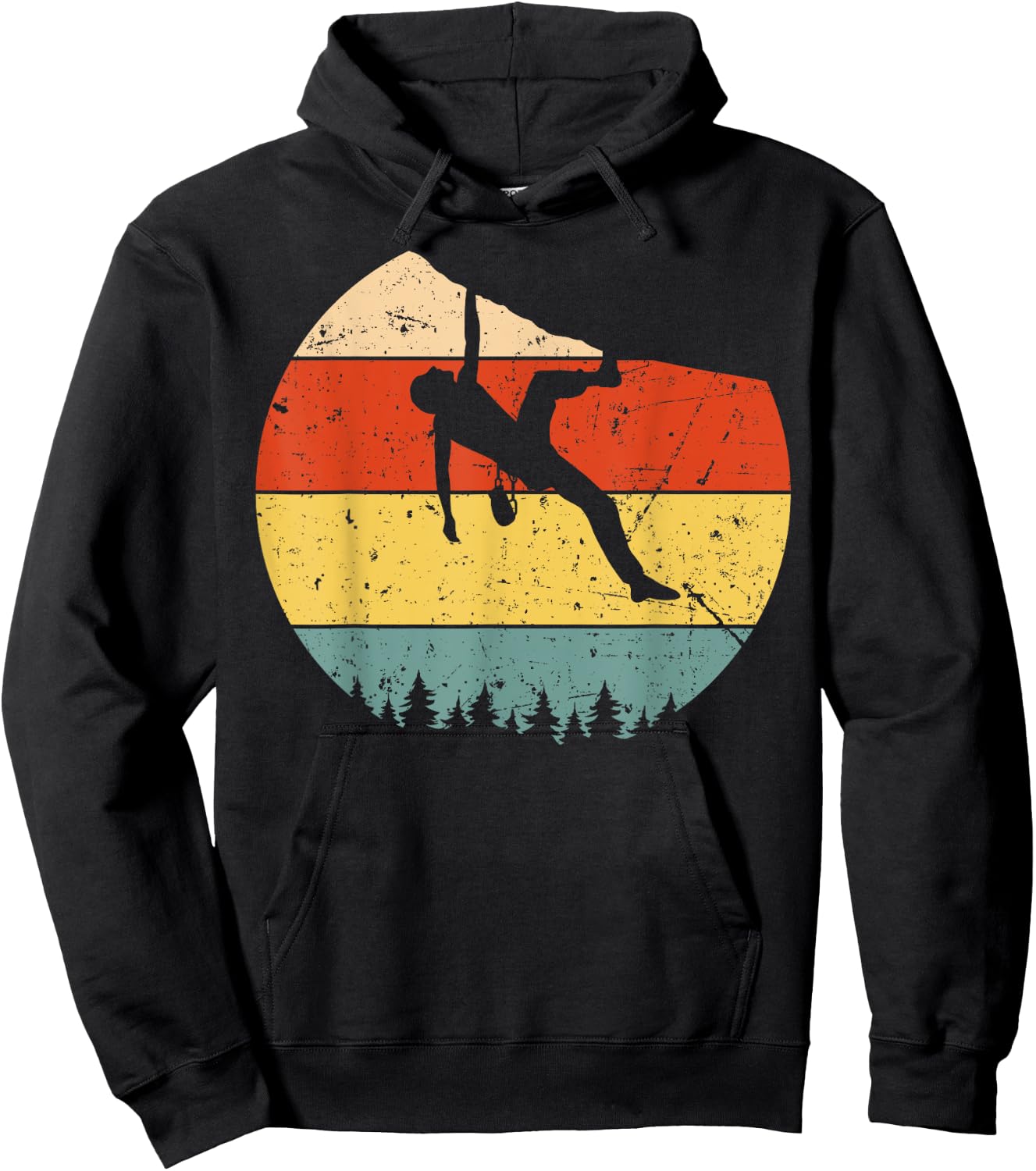 Cool Rock Climbing Women Mountain Climber bouldering Hoodie - Hoodie | Black