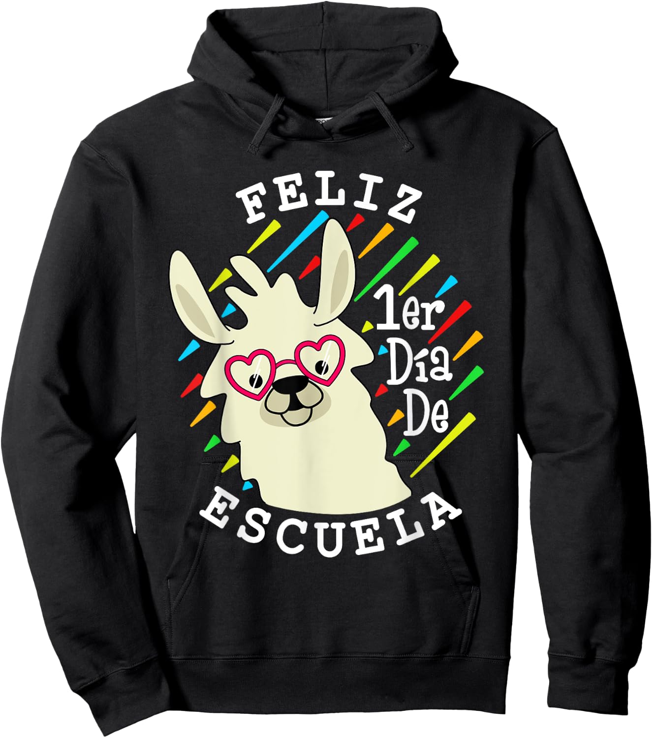 Feliz 1er Dia De Escuela - 1st Day Of School Spanish Teacher Hoodie - Hoodie | Black