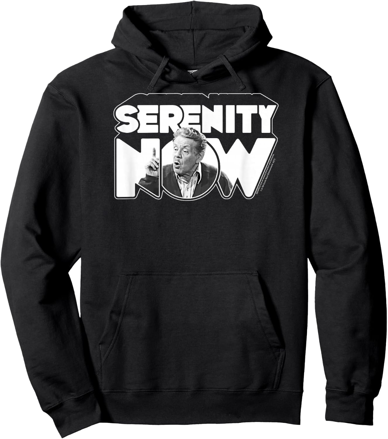 Seinfeld Serenity Now Retro Frank Costanza 90's TV Show Hoodie - Hoodie | Black