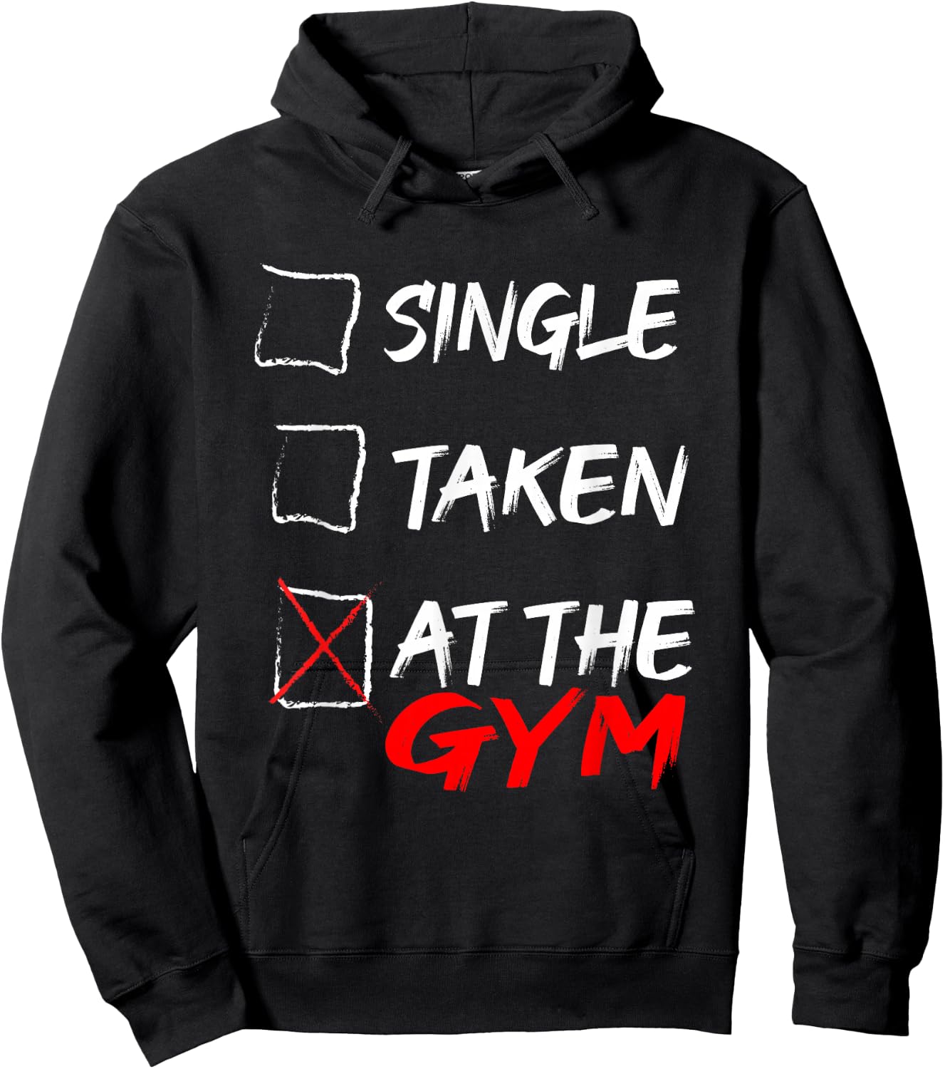 Single taken at the gym Hoodie - Hoodie | Black