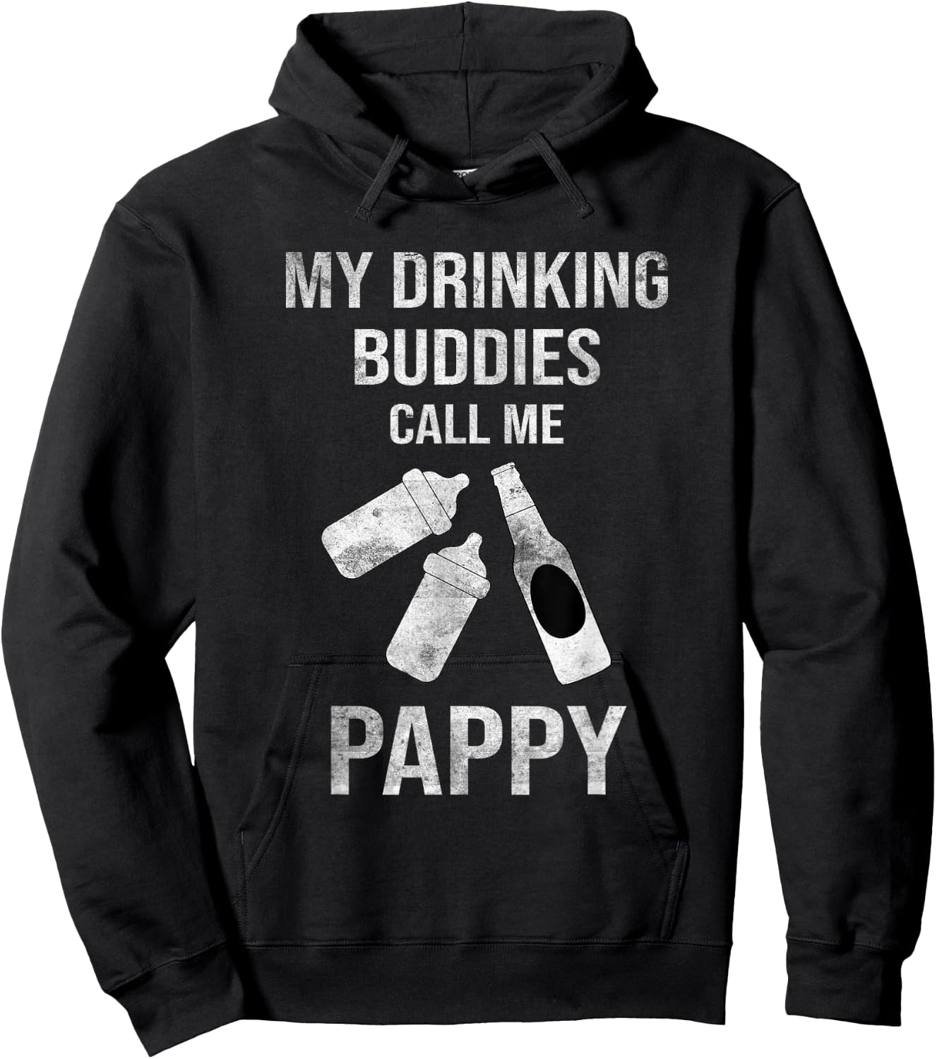 Grandpa of Twins Beer Pappy Twin Drinking Buddies Hoodie - Hoodie | Black