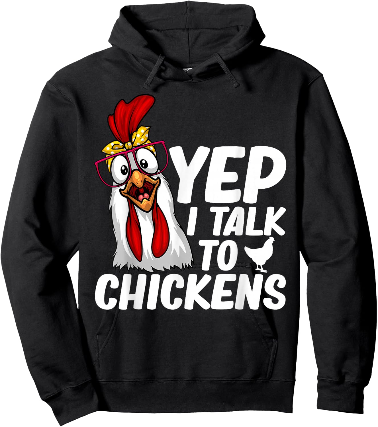 Cute Chicken Art Women Kids Chicken Farmer Lovers Hoodie - Hoodie | Black