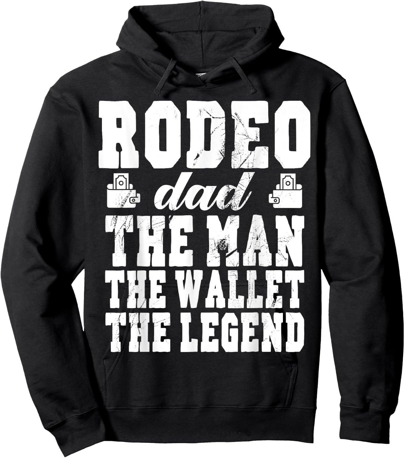 Funny Rodeo Dad Man Wallet Legend Rodeo Dad Hoodie - Hoodie | Black