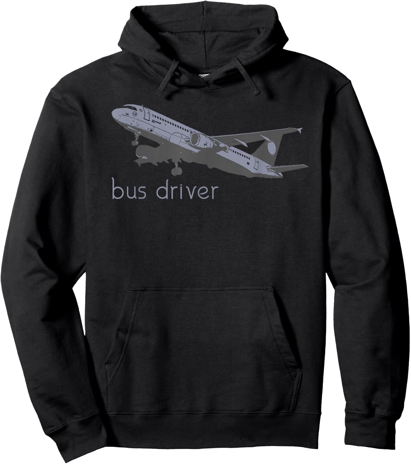 Bus Driver Funny Airliner A320 Airplane Pilot Hoodie - Hoodie | Black