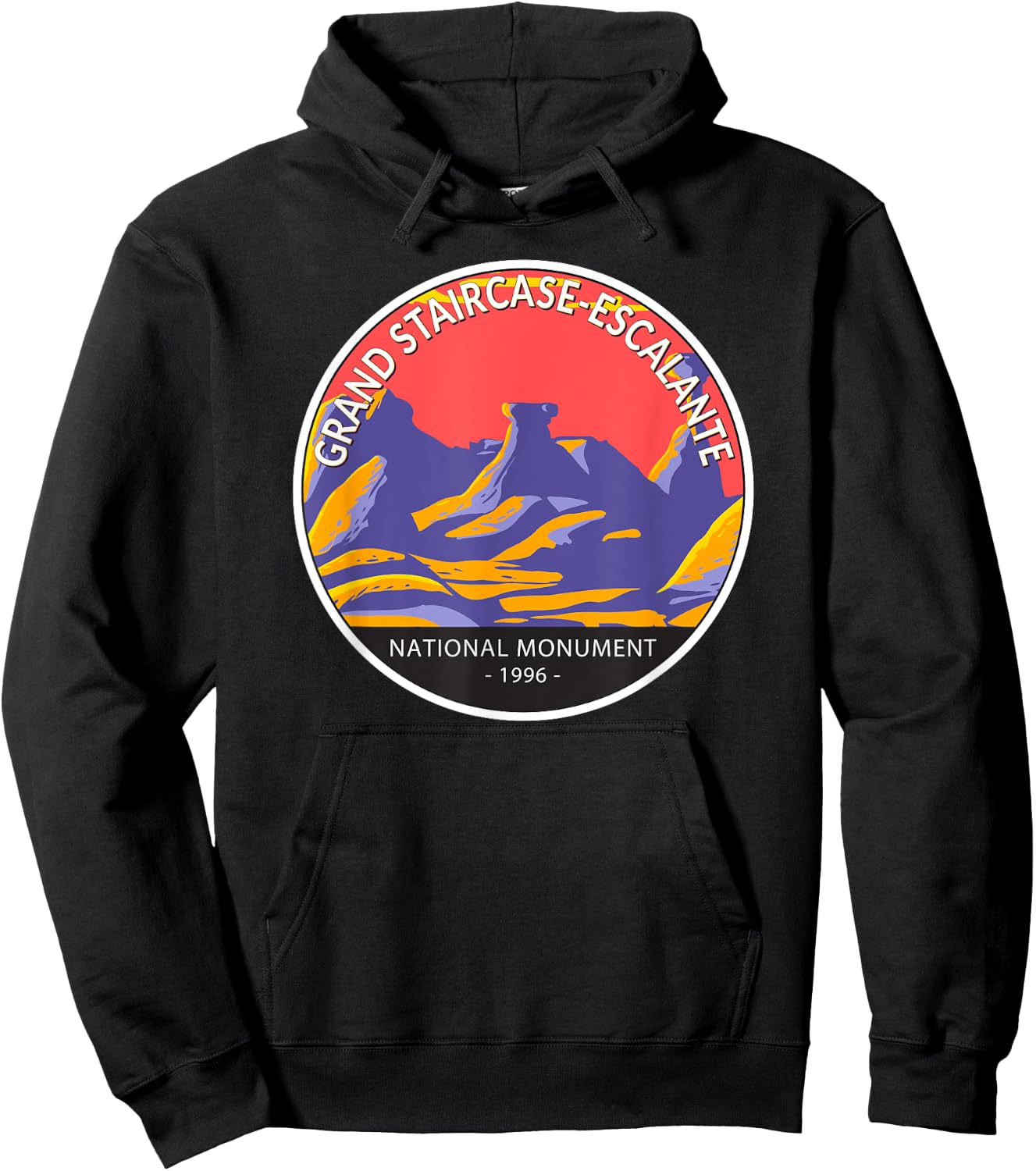 Grand Staircase Escalante National Monument Utah Vintage Hoodie - Hoodie | Black