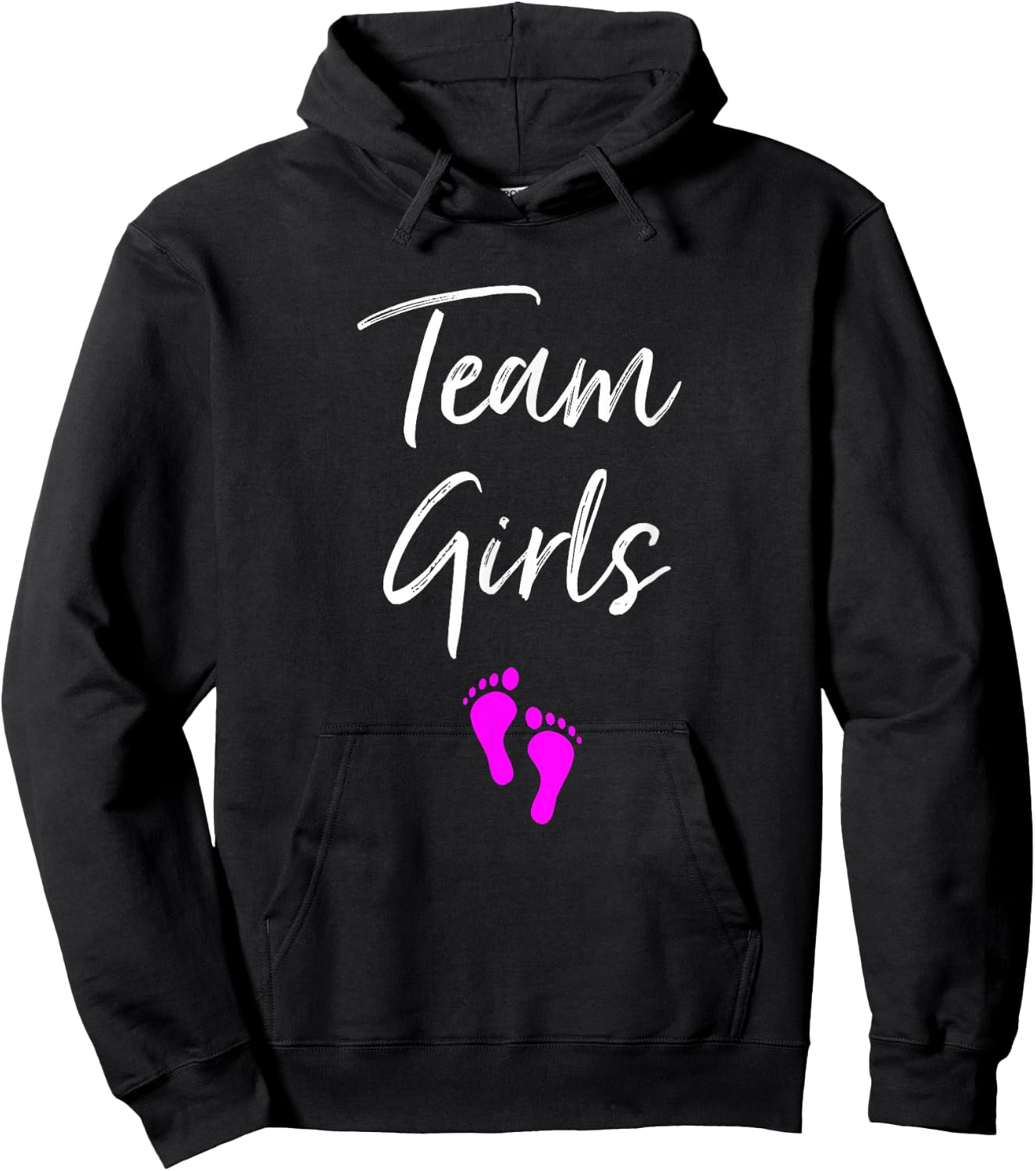 Team Girls Twin Gender Reveal Party For Twins Hoodie - Hoodie | Black
