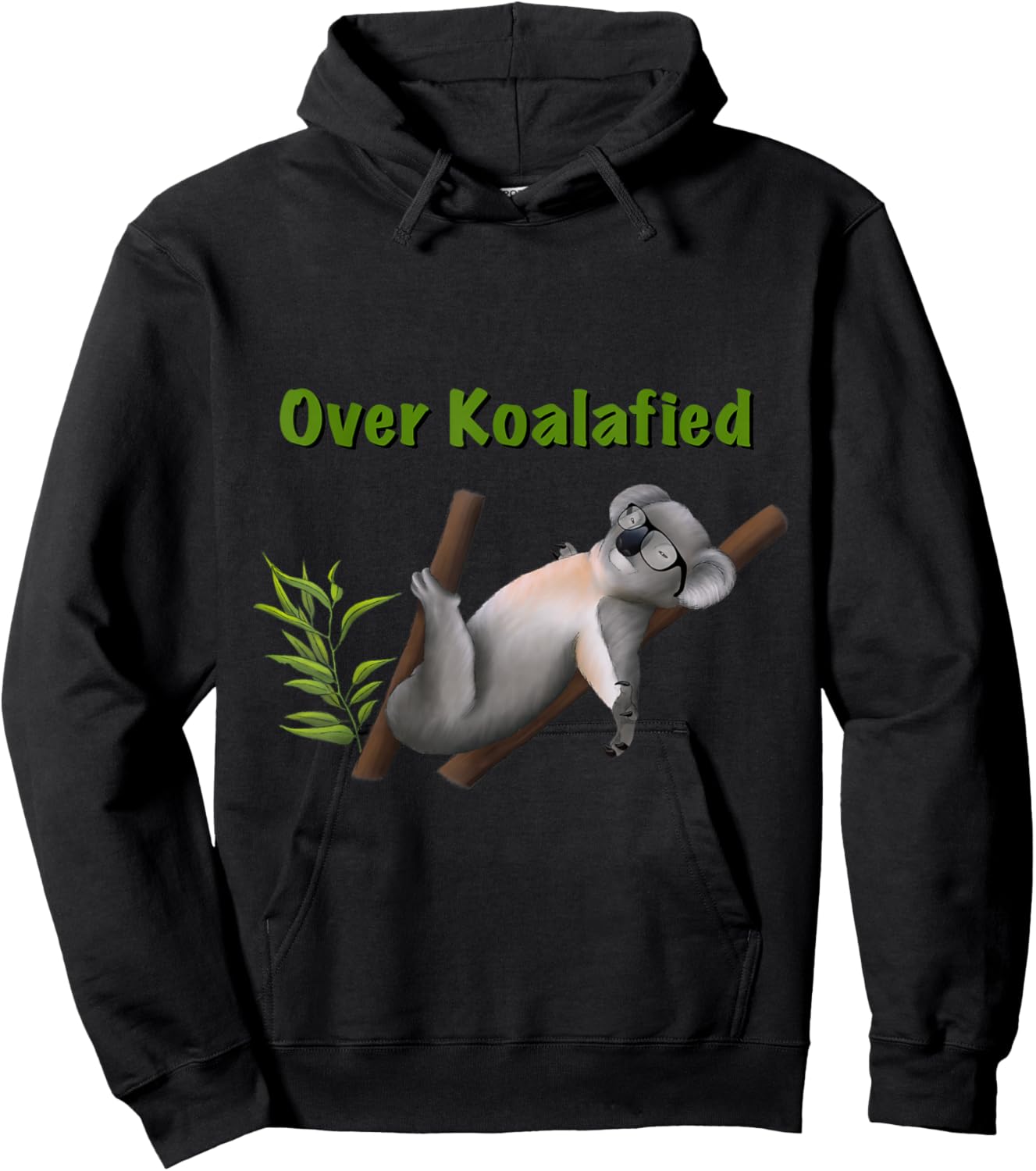 About Koalafied Koala Funny Animal Hoodie - Hoodie | Black