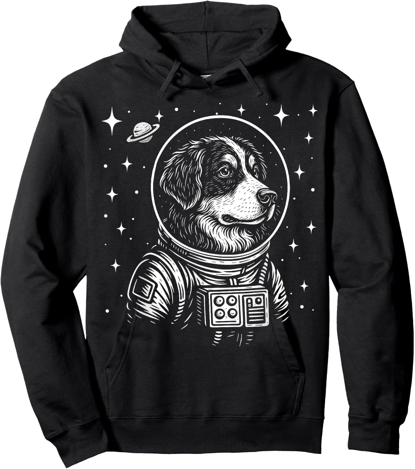 Astronaut Bernese Mountain Dog Space Galaxy Dog Lovers Hoodie - Hoodie | Black
