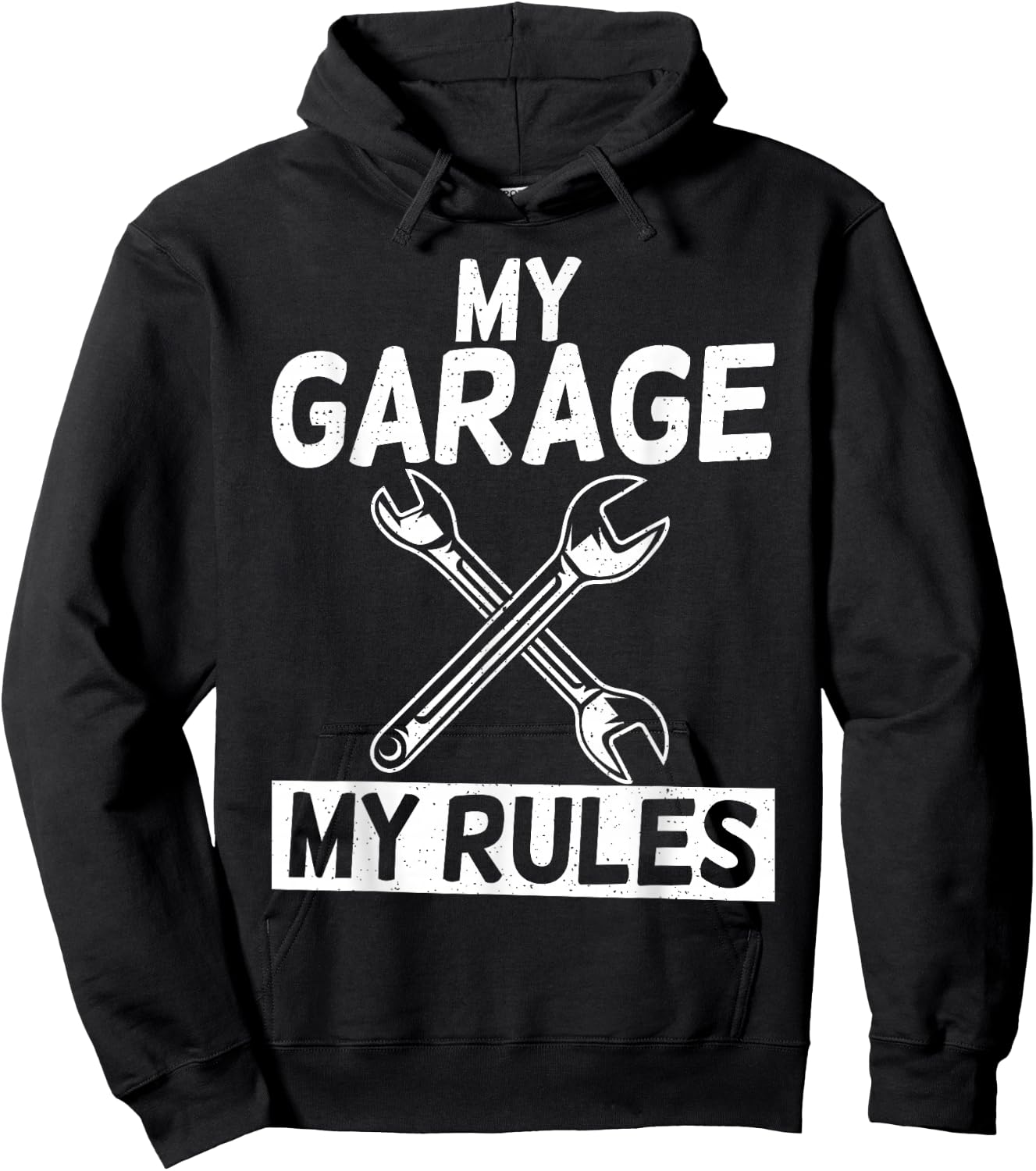 My Garage my Rules Repair Mechanic Hoodie - Hoodie | Black