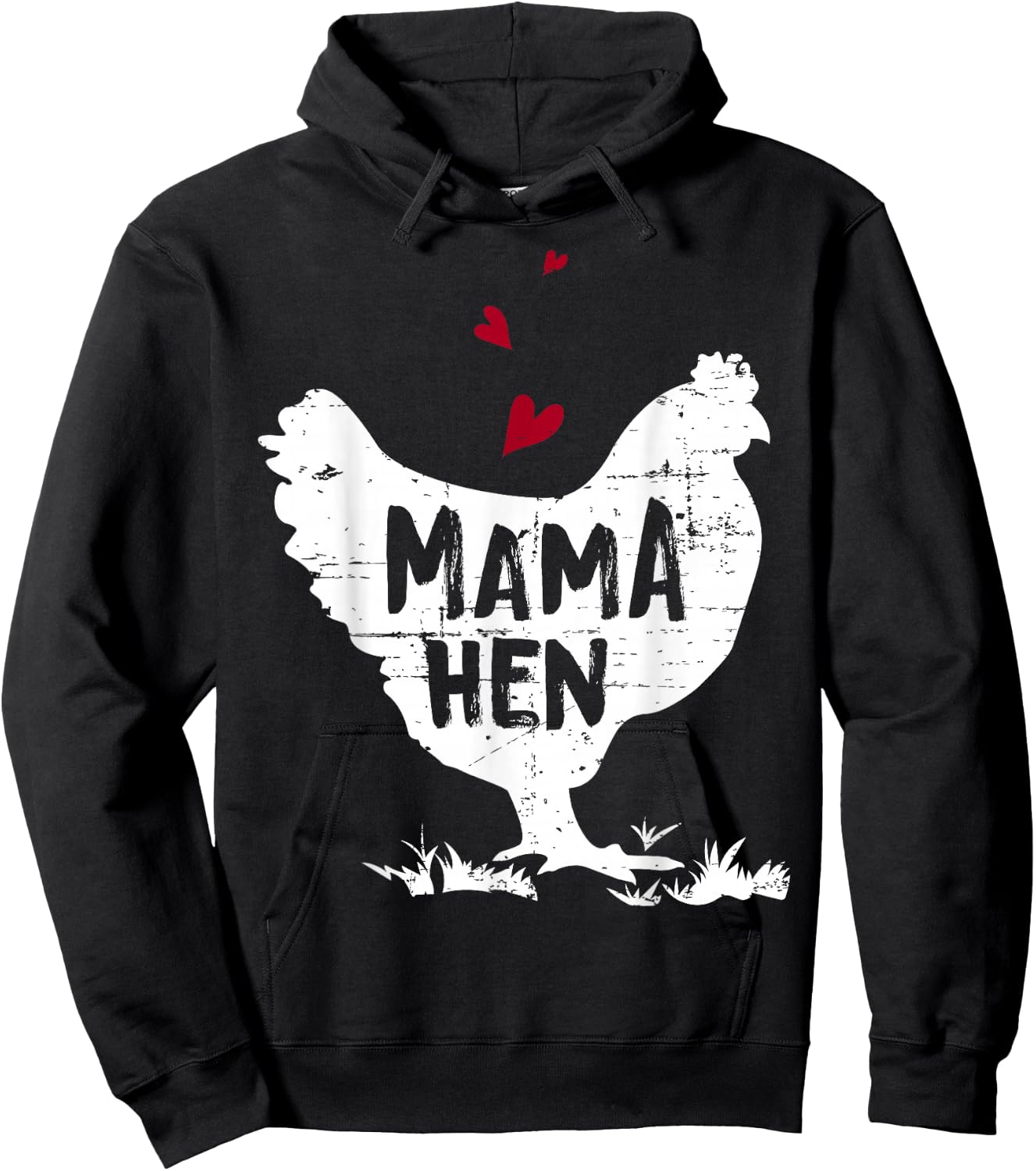 Mama Hen Chicken Funny Farmer Hen Chicken Mama Hoodie - Hoodie | Black