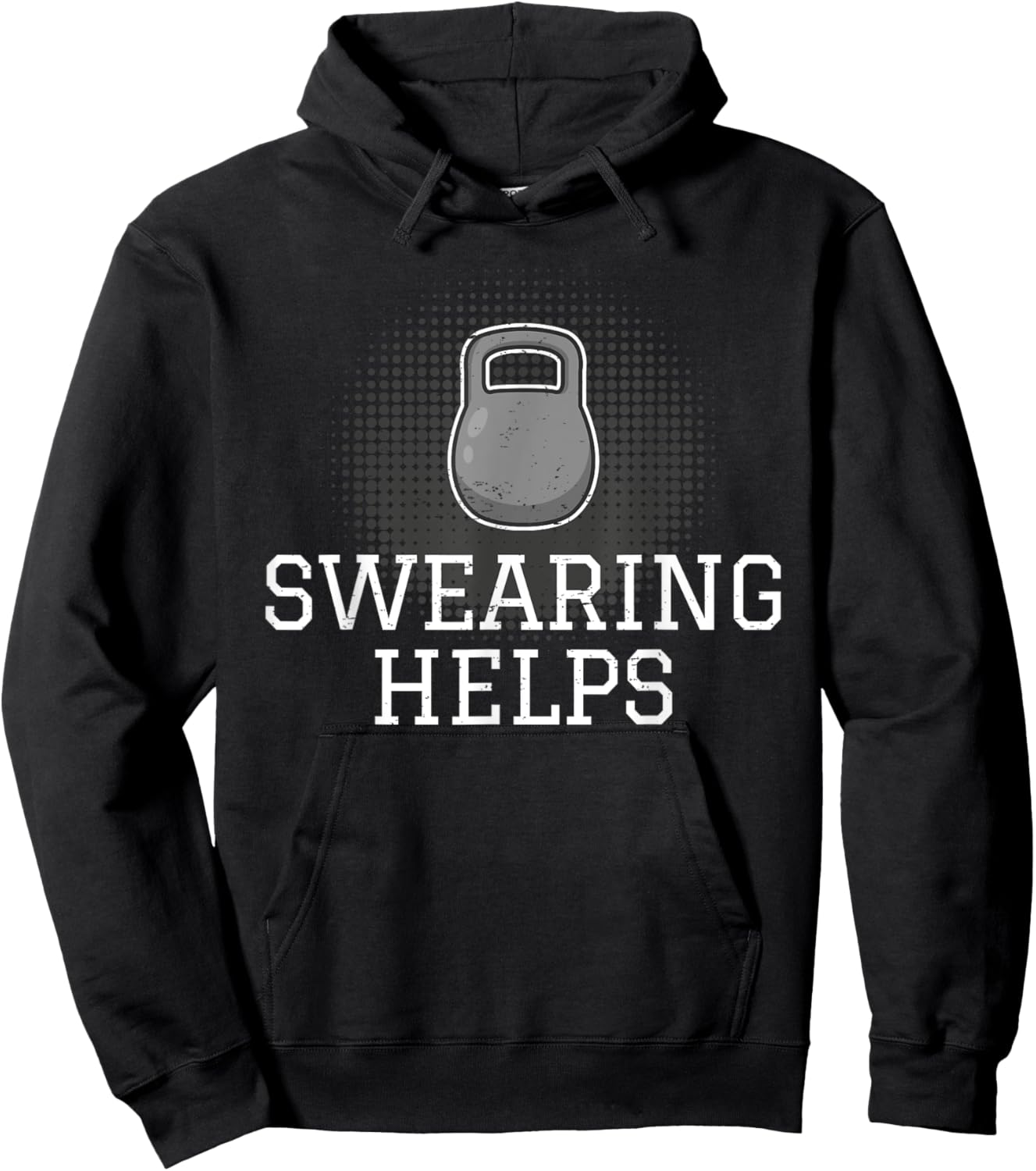 Funny Fitness Workout Saying I Kettlebell Hoodie - Hoodie | Black
