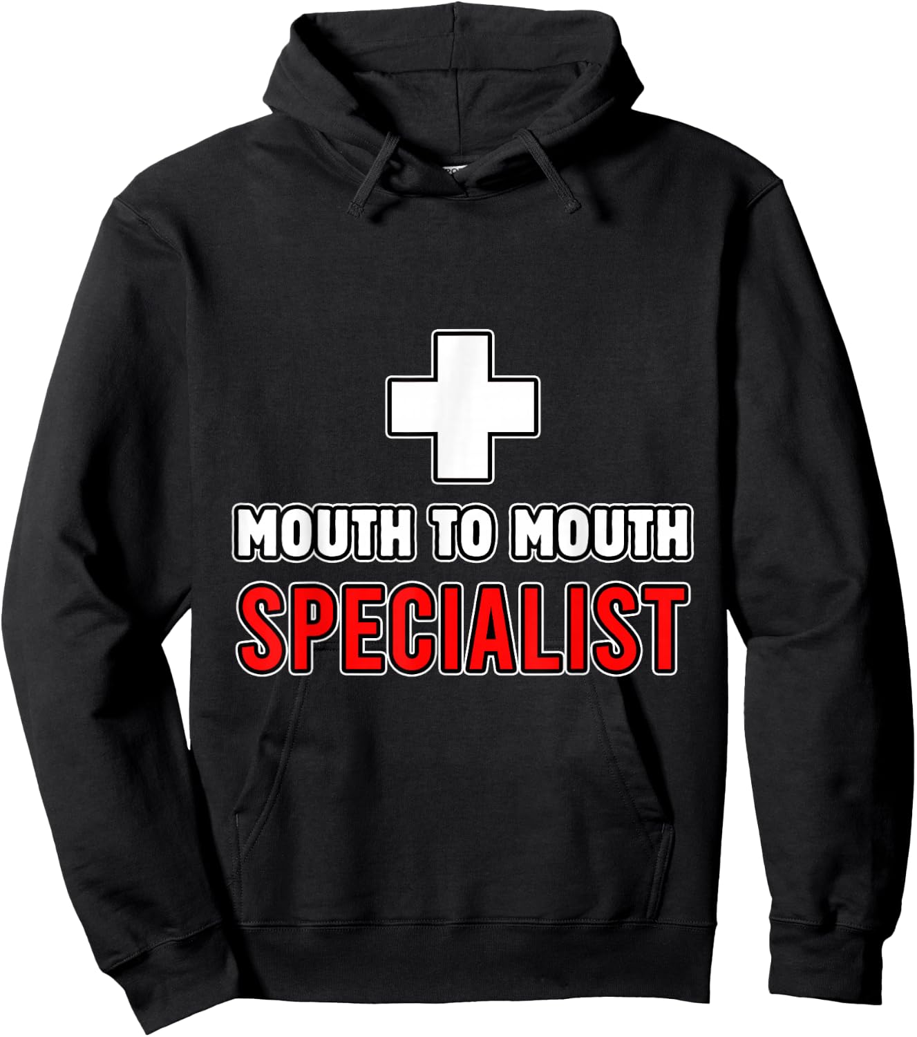 Mouth To Mouth Specialist Lifeguards Seashore Marine Police Hoodie - Hoodie | Black