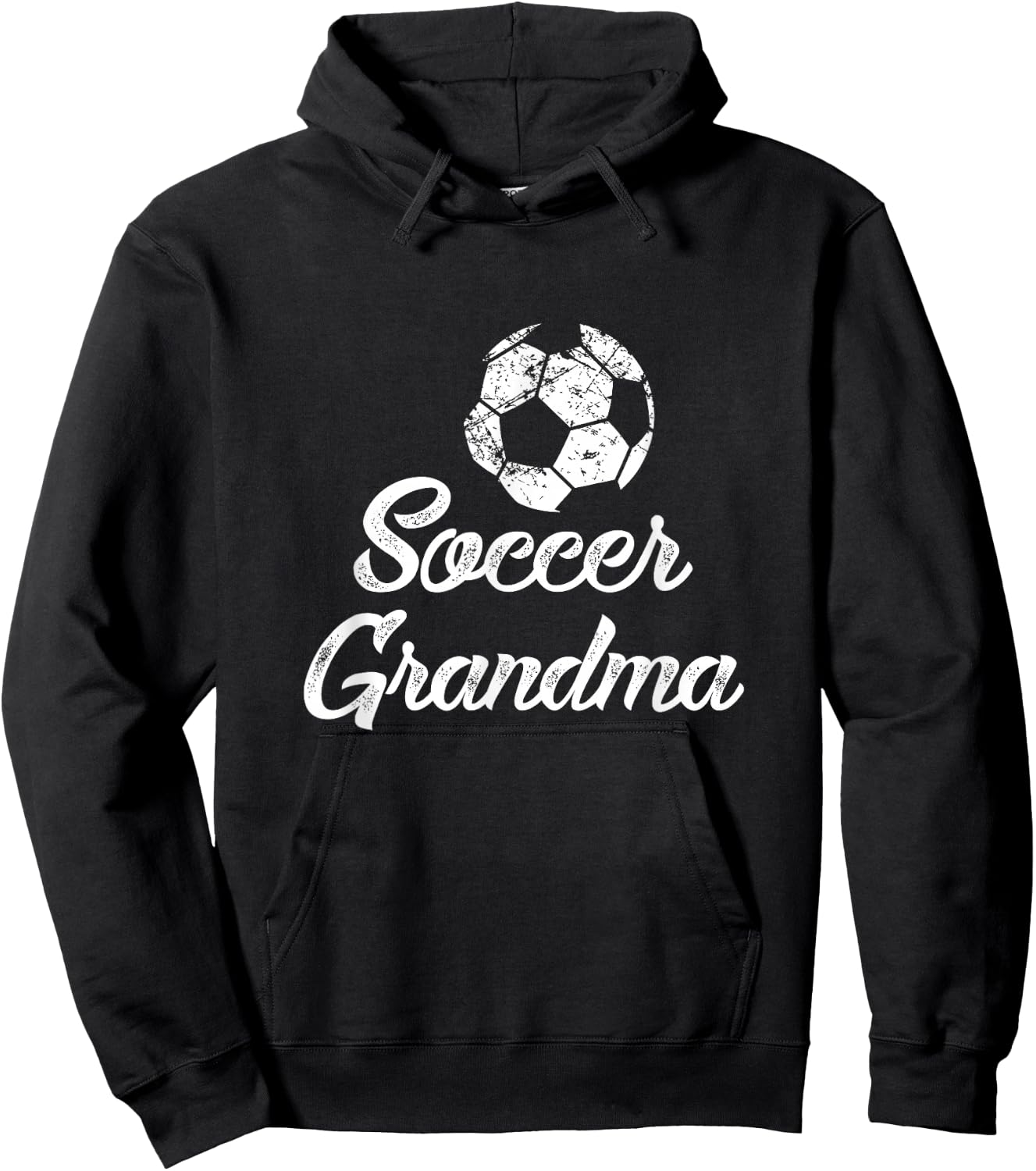 Soccer Grandma Cute Funny Player Fan Gift Matching Hoodie - Hoodie | Black