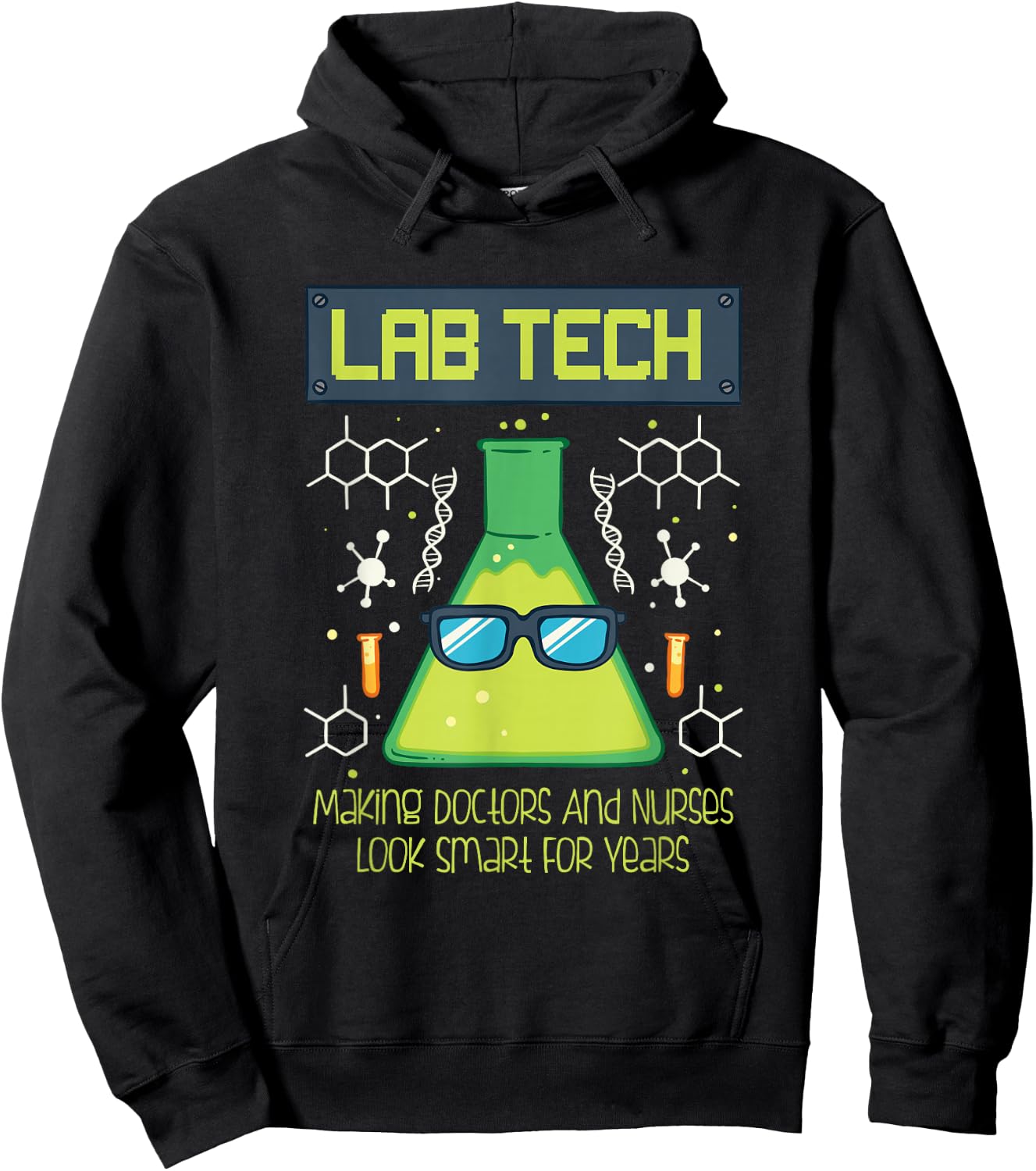 Funny Science Puns Humor Gift Lab Tech For Scientists Hoodie - Hoodie | Black