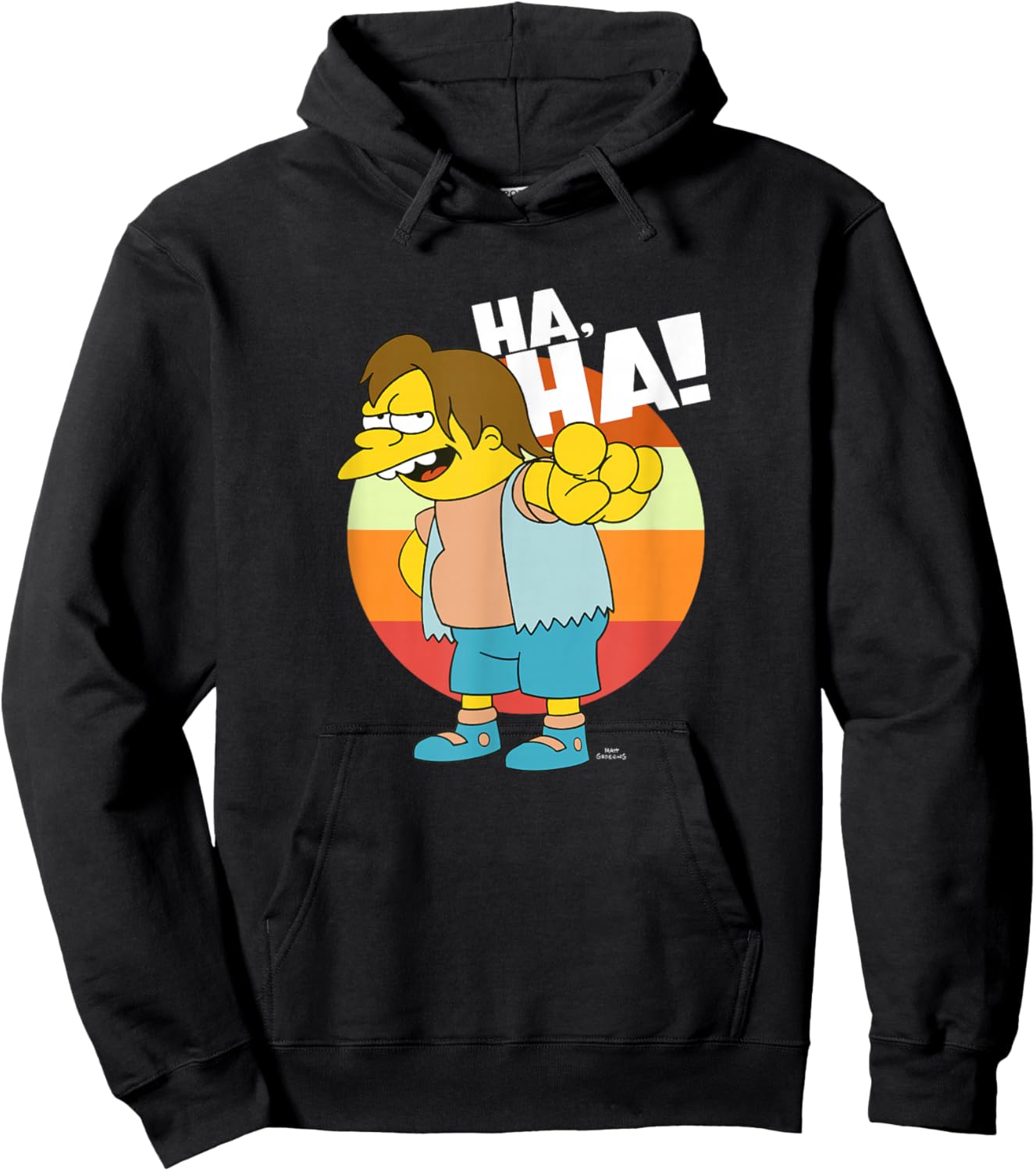 The Simpsons Nelson HAHA Hoodie - Hoodie | Black