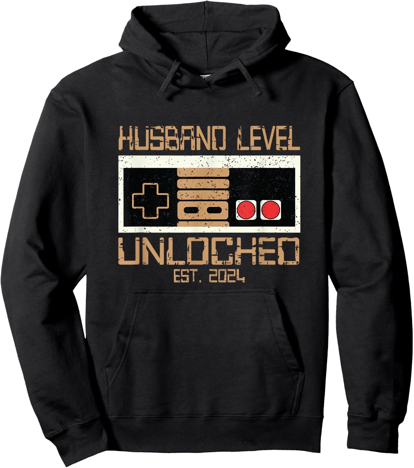 Future Husband Bachelor Gamer Leveling Up To Husband 2024 Hoodie - Hoodie | Black