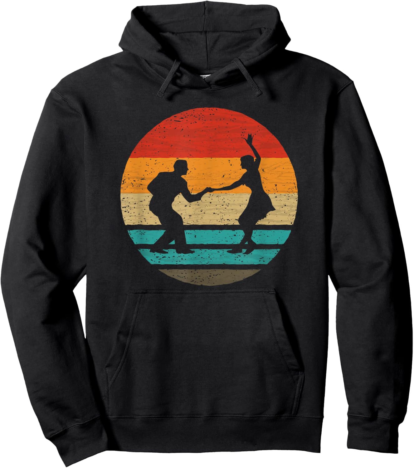 Swing retro style vintage Hoodie - Hoodie | Black