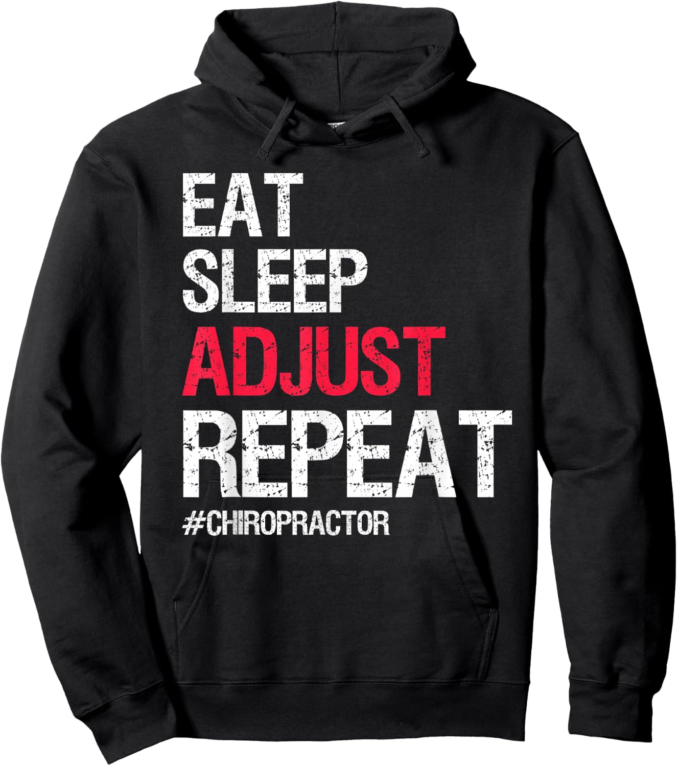 Chiropractor Spine Adjustment Adjust Chiropractic Doctor Hoodie - Hoodie | Black