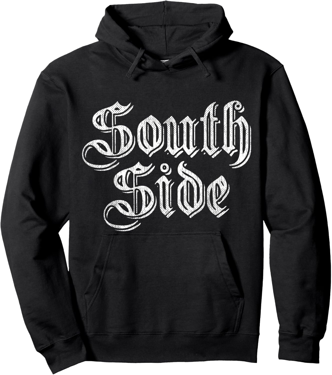 Classic South Side Chicago Distressed South Side Hoodie - Hoodie | Black