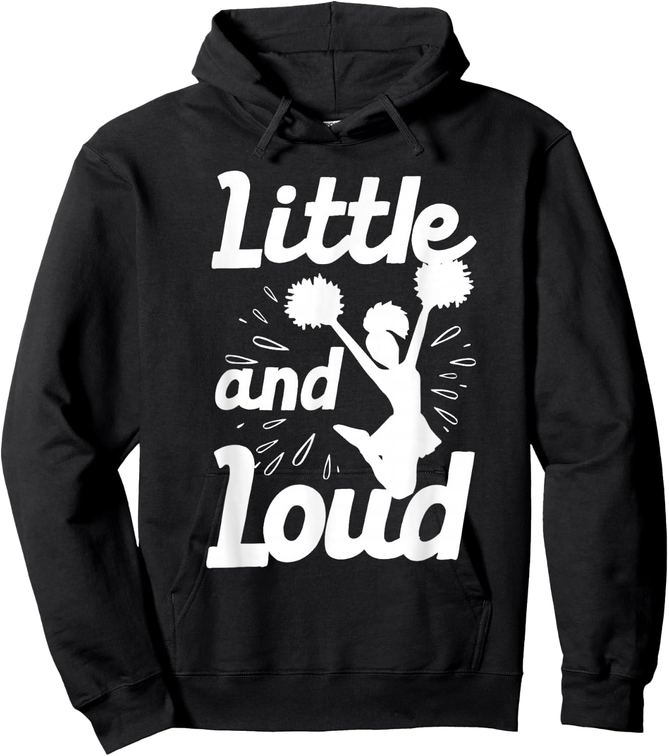 Cool Cheerleader Art Teens Girls Cheerleading Cheer Gymnast Hoodie - Hoodie | Black