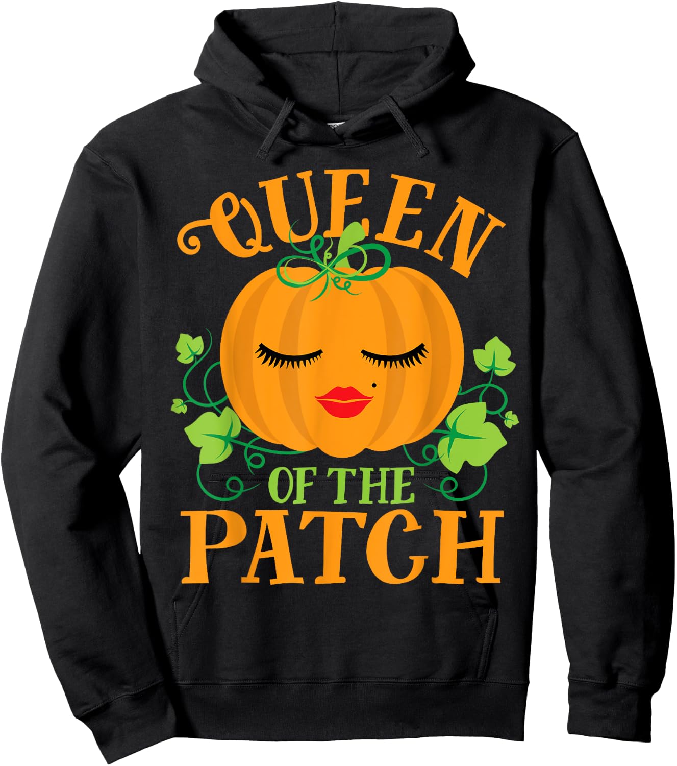 Queen Pumpkin of the Patch Matching Family Halloween Hoodie - Hoodie | Black