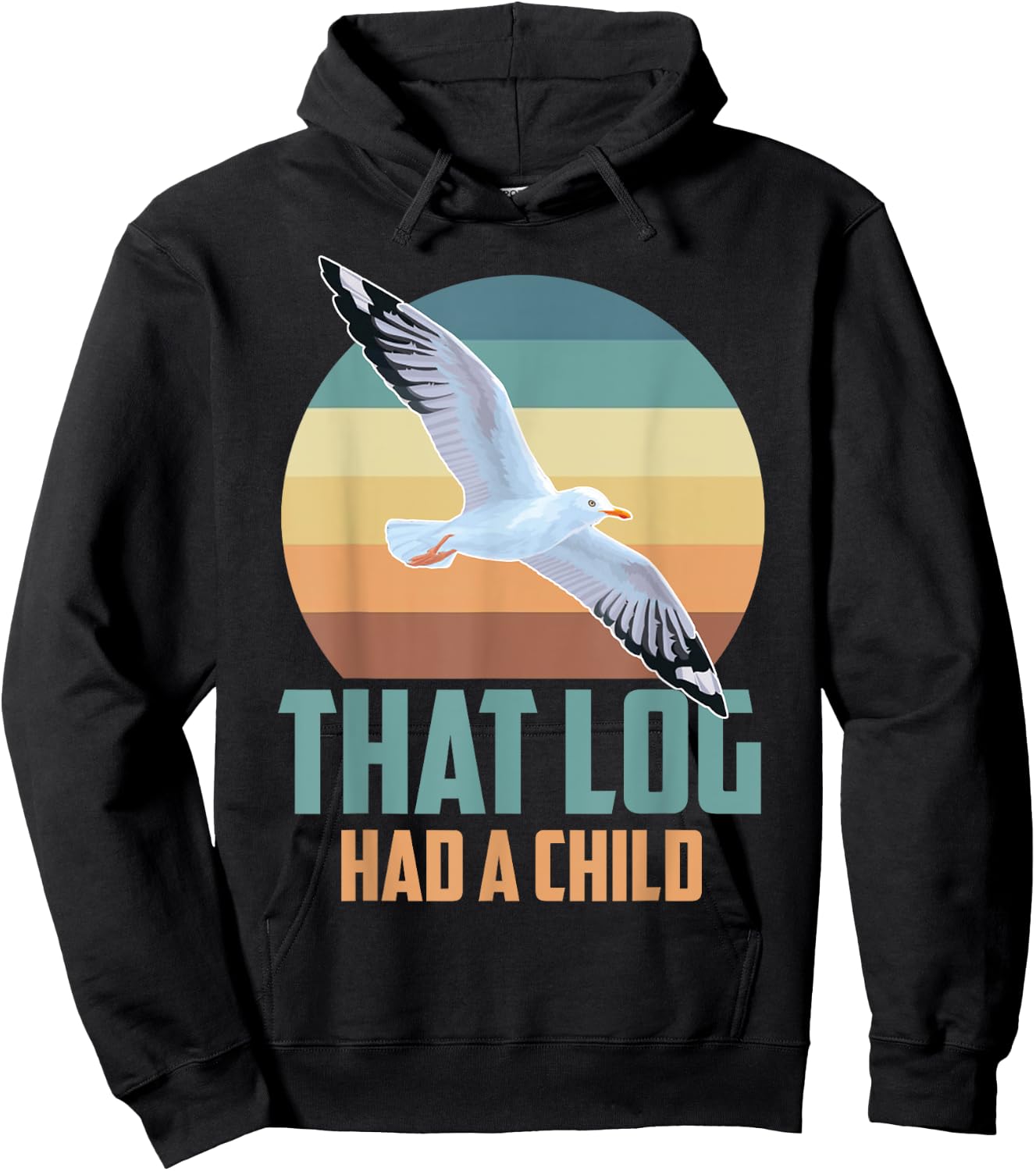 Seagulls That Log Had A Child Hoodie - Hoodie | Black
