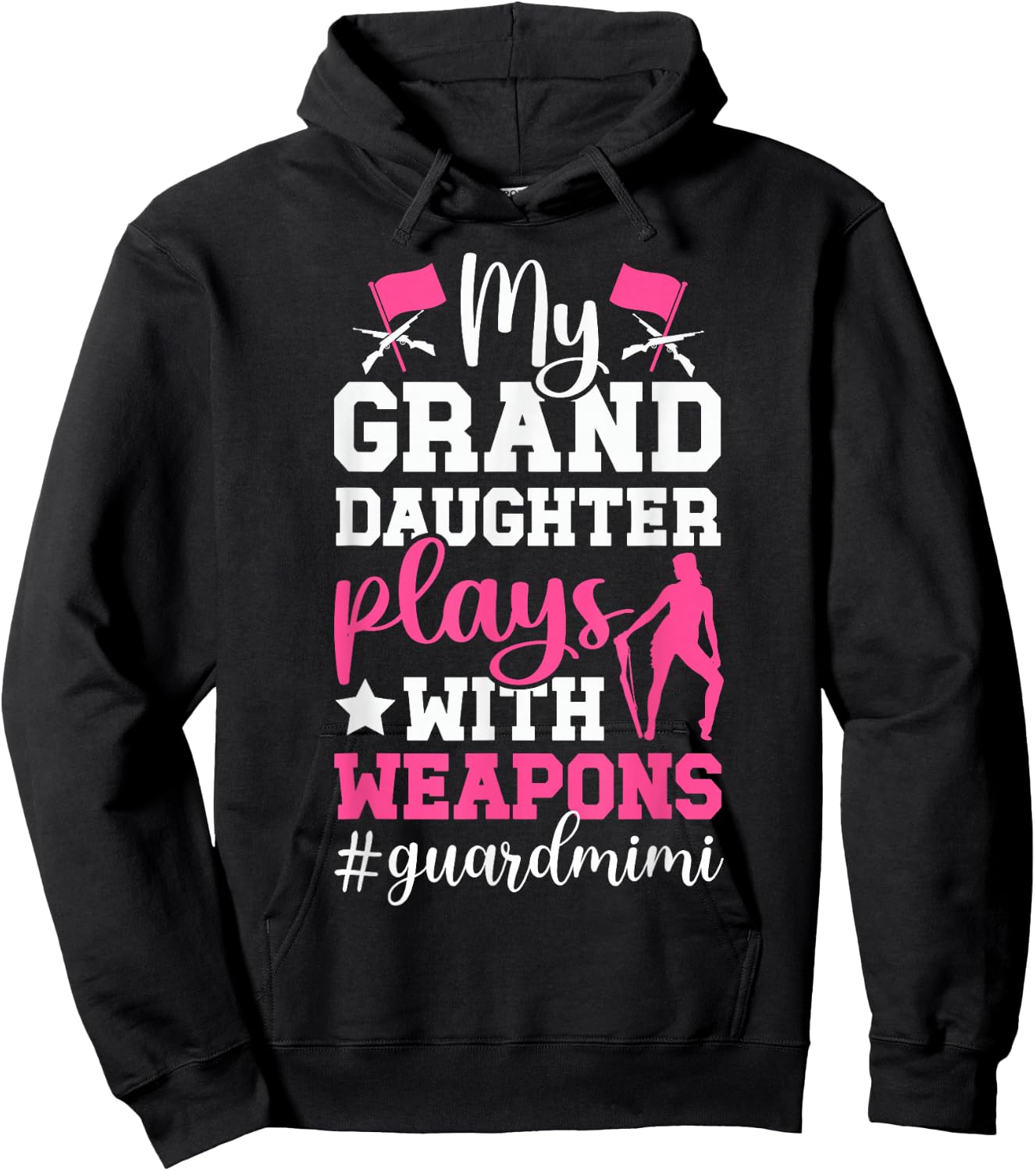 Color Guard Mimi Funny Mimi Of A Color Guard Member Hoodie - Hoodie | Black