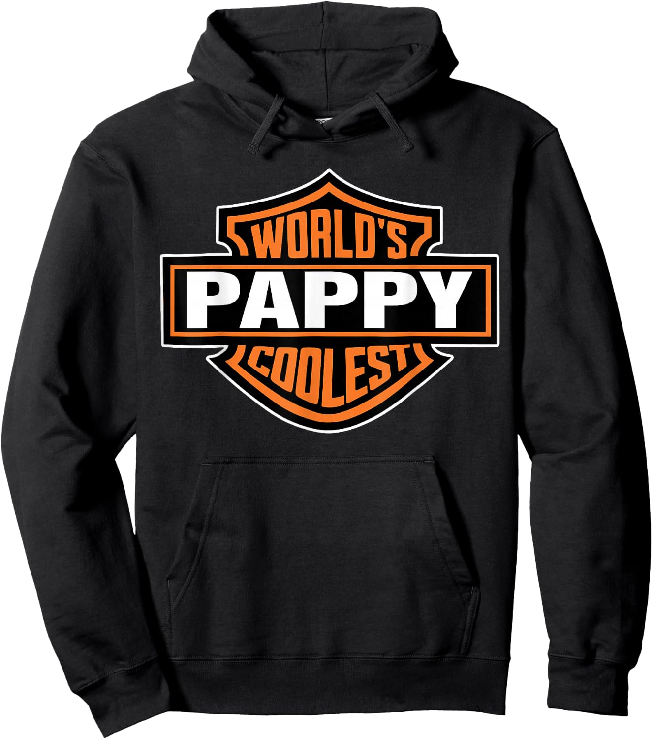 Worlds Coolest Pappy Matching Family Fathers Day Hoodie - Hoodie | Black