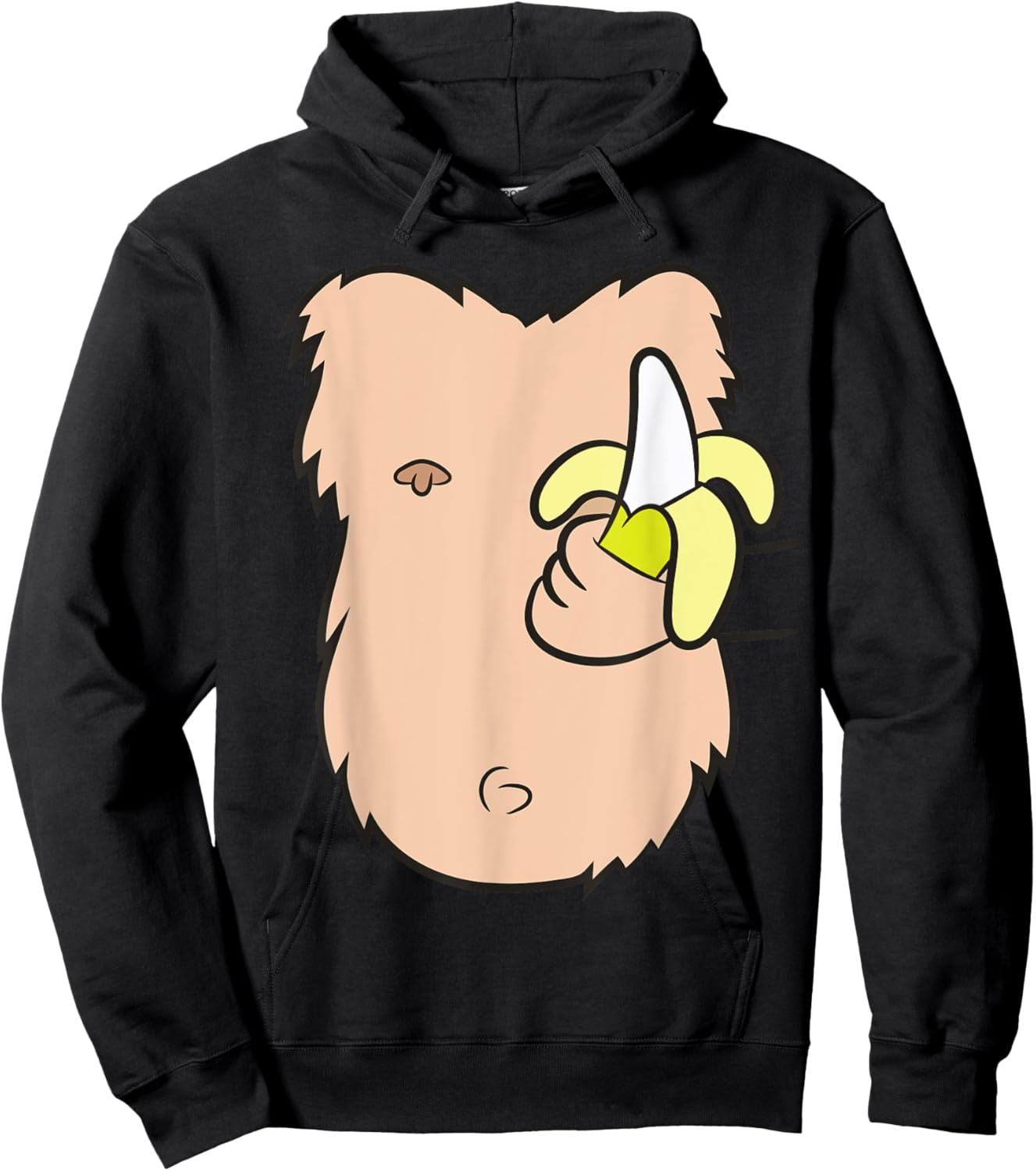 Monkey Costume Ape Gorilla Costume Monkey Hoodie - Hoodie | Black