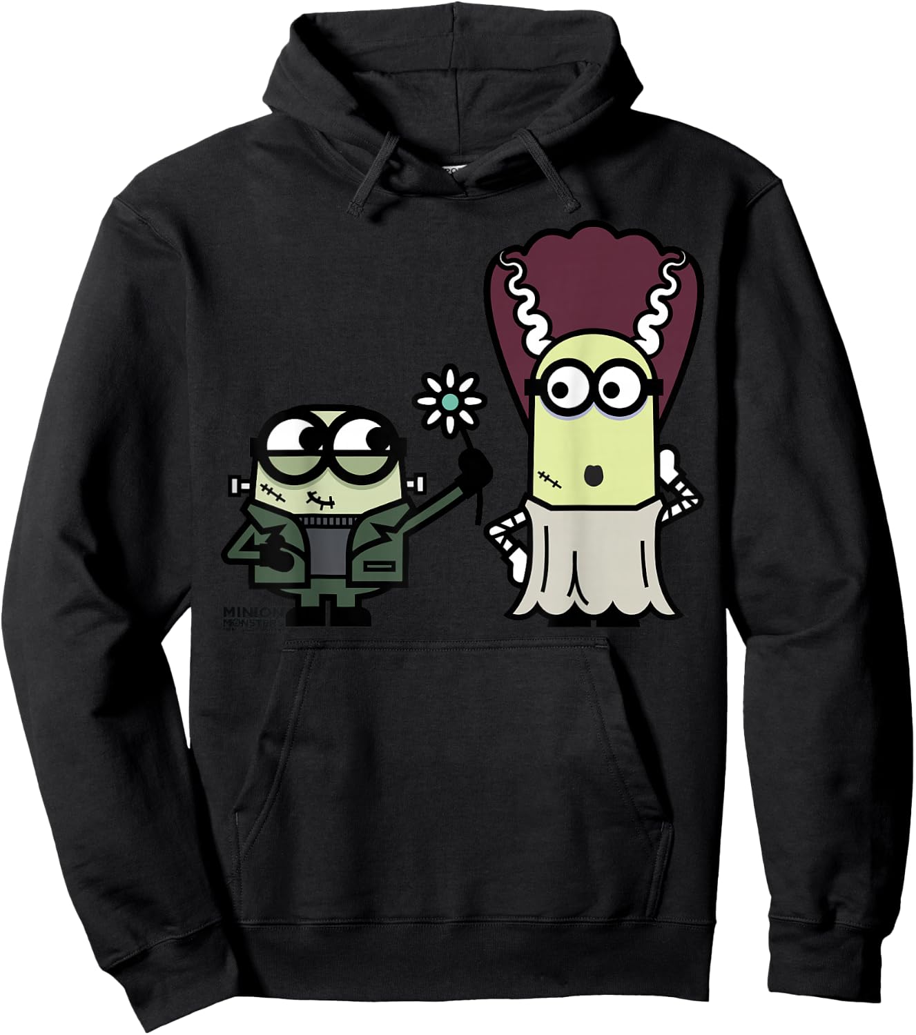 Despicable Me Franken Minions Bride Graphic Hoodie - Hoodie | Black
