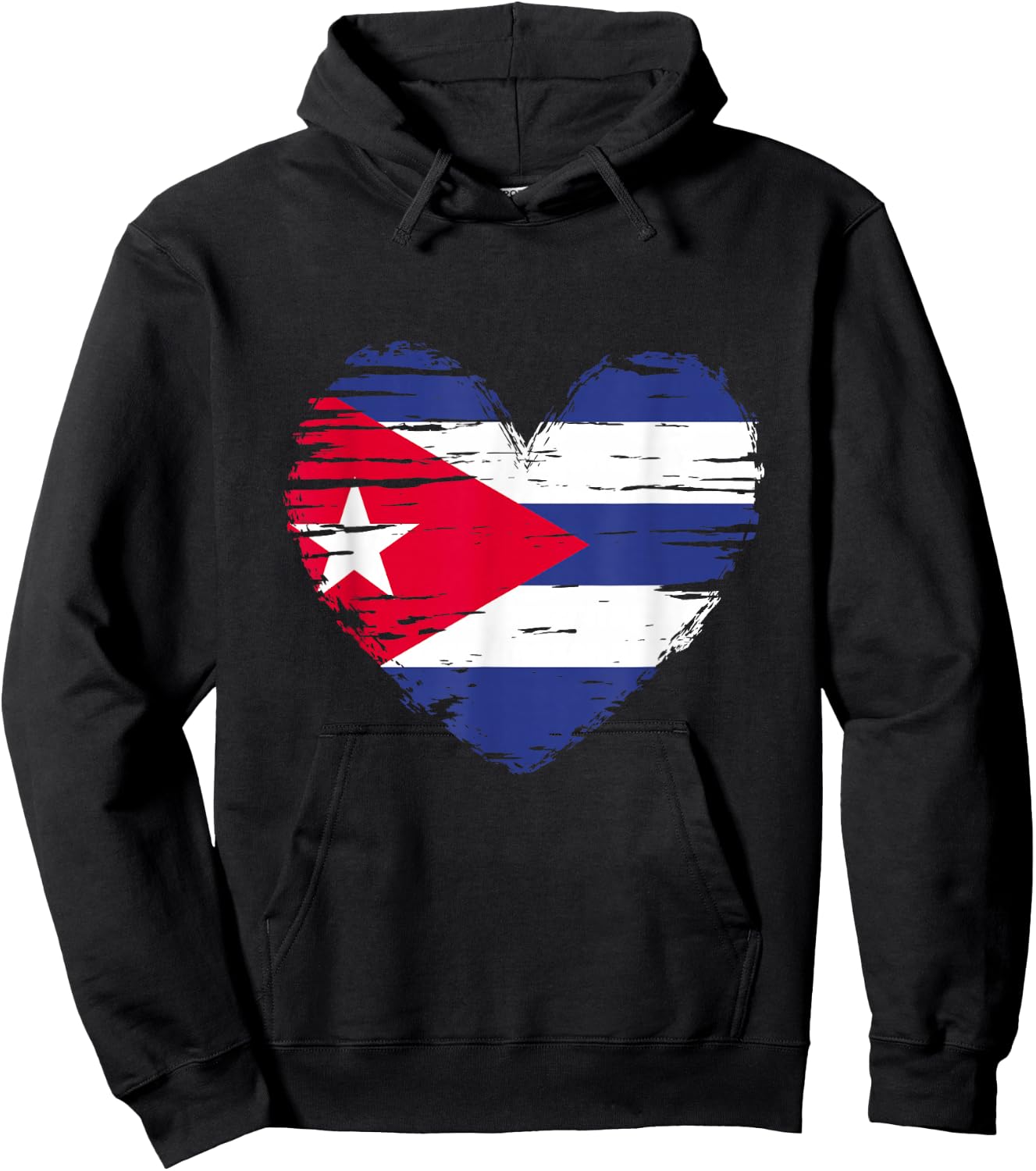Cuba Heart Cuban Flag Cuban Pride Hoodie - Hoodie | Black