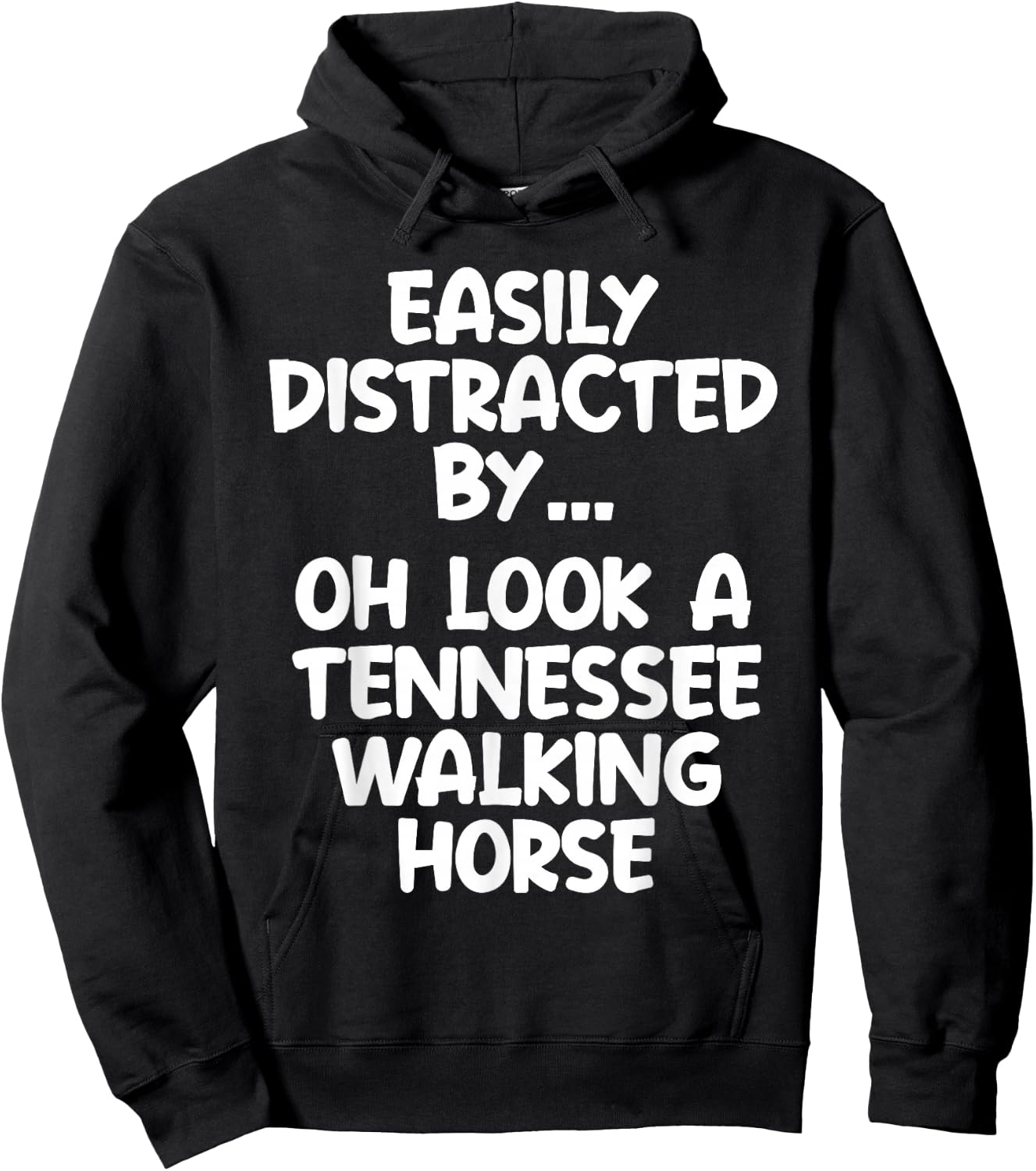 Funny Tennessee Walking Horse Equine Joke Hoodie - Hoodie | Black