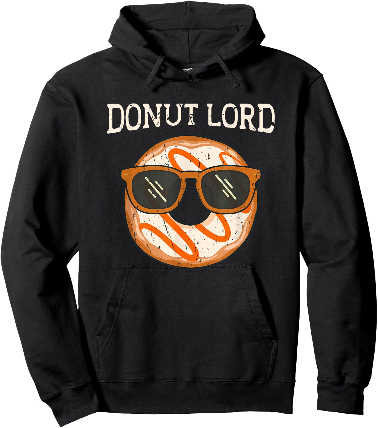 Donut Lord Pretzel Lady - Colorful Baker Donut Lovers Hoodie - Hoodie | Black