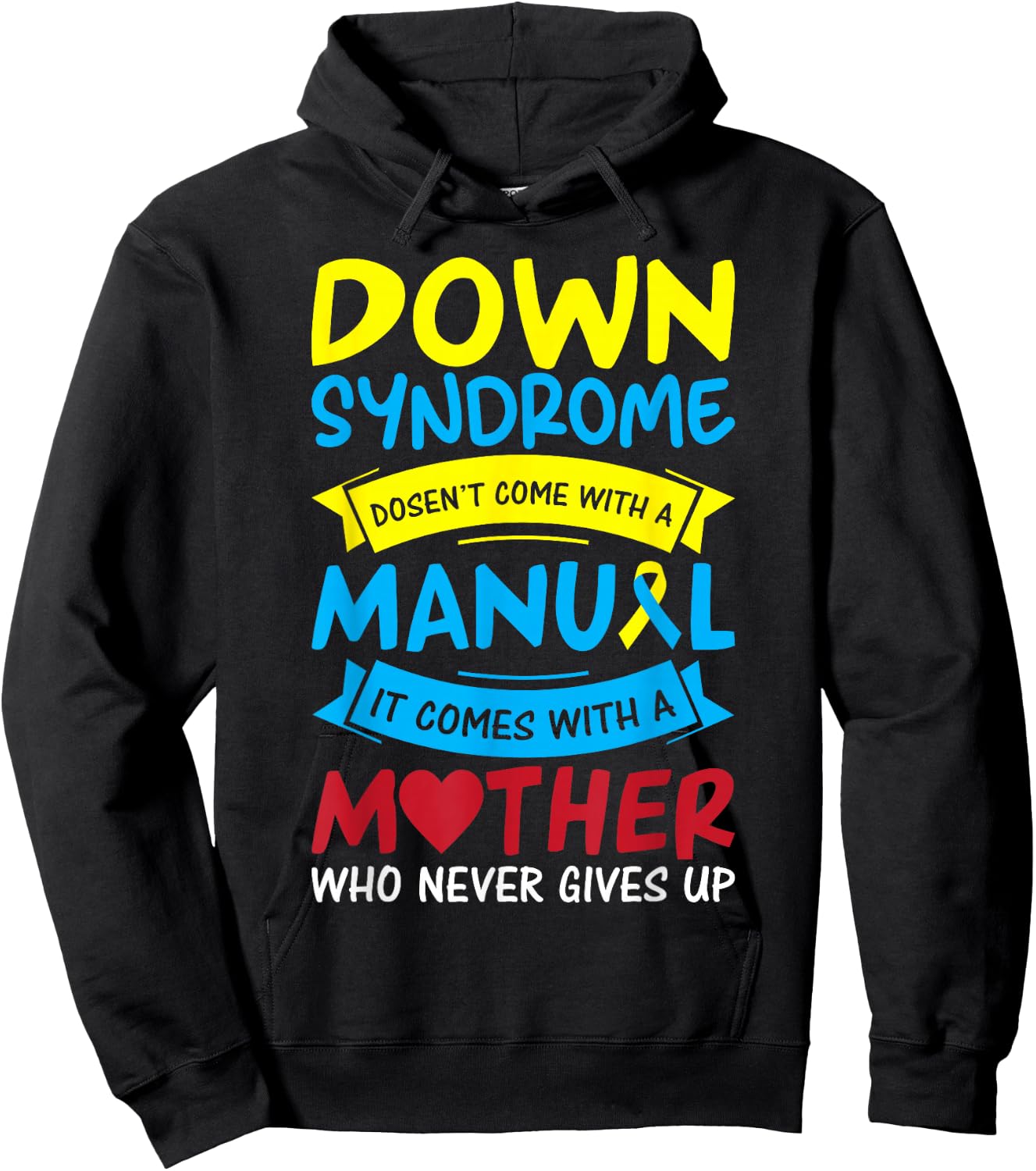 Down Syndrome Mom Mother Novelty T21 Day Awareness Novelty Hoodie - Hoodie | Black