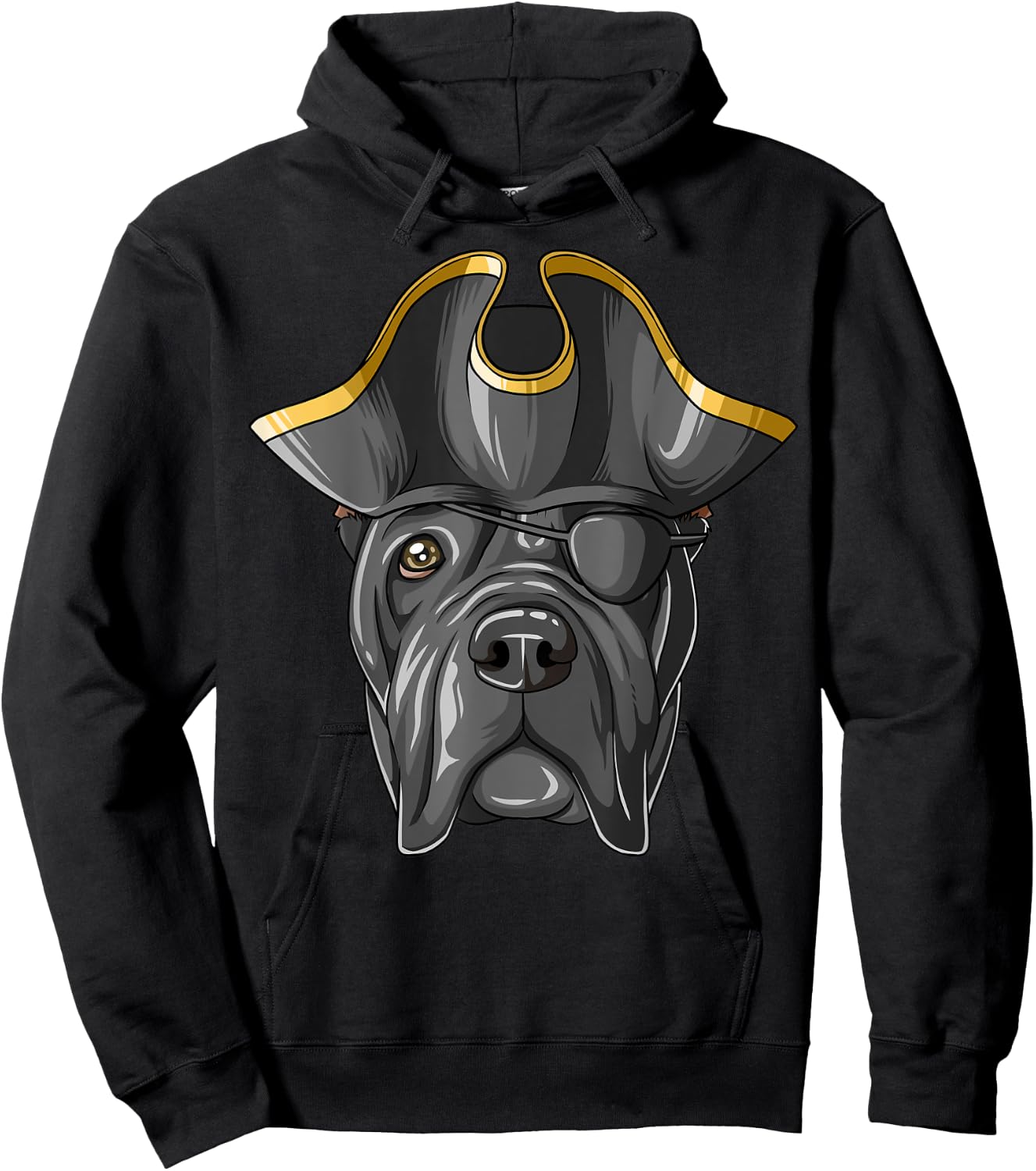 Pirate Cane Corso Pirates Hat Cane Corso Hoodie - Hoodie | Black