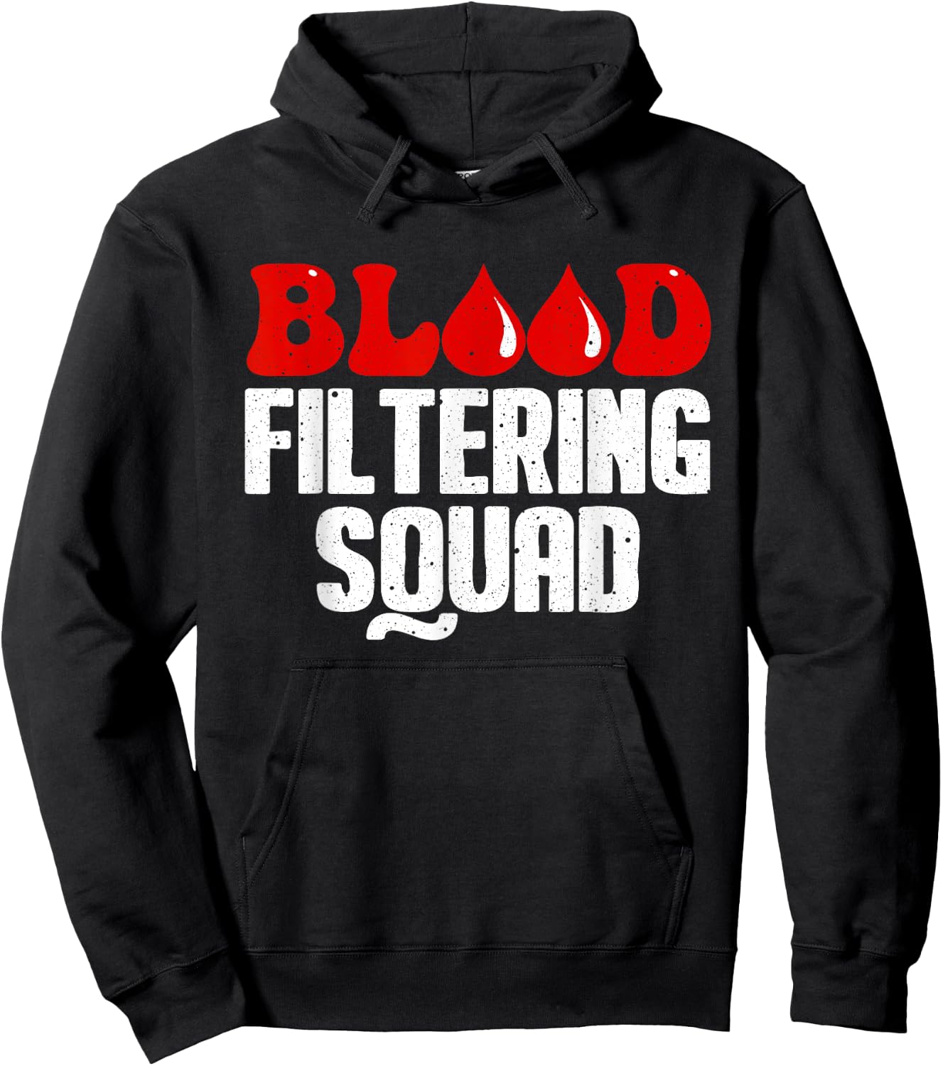 Funny Dialysis Nurse Art Men Women Dialysis Technician Squad Hoodie - Hoodie | Black