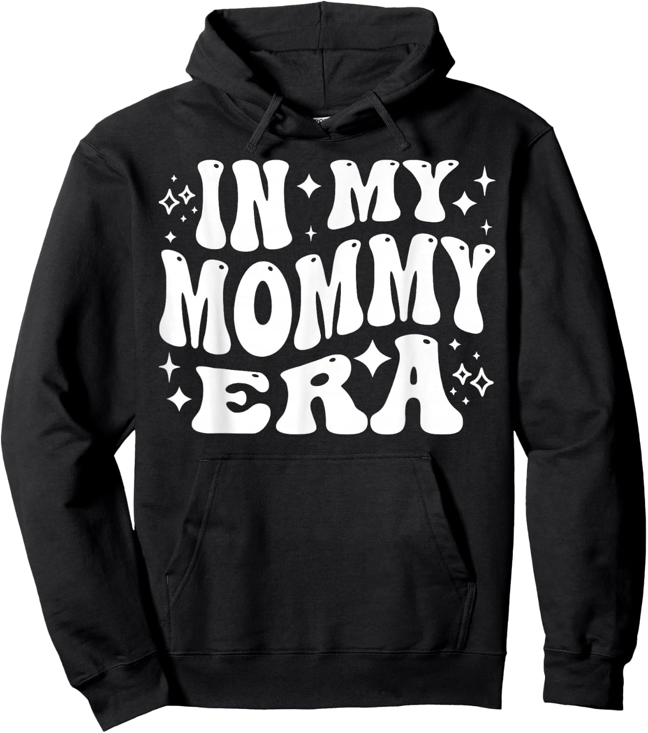 in My Mommy Era, Funny New Mom, Motherhood Journey Hoodie - Hoodie | Black