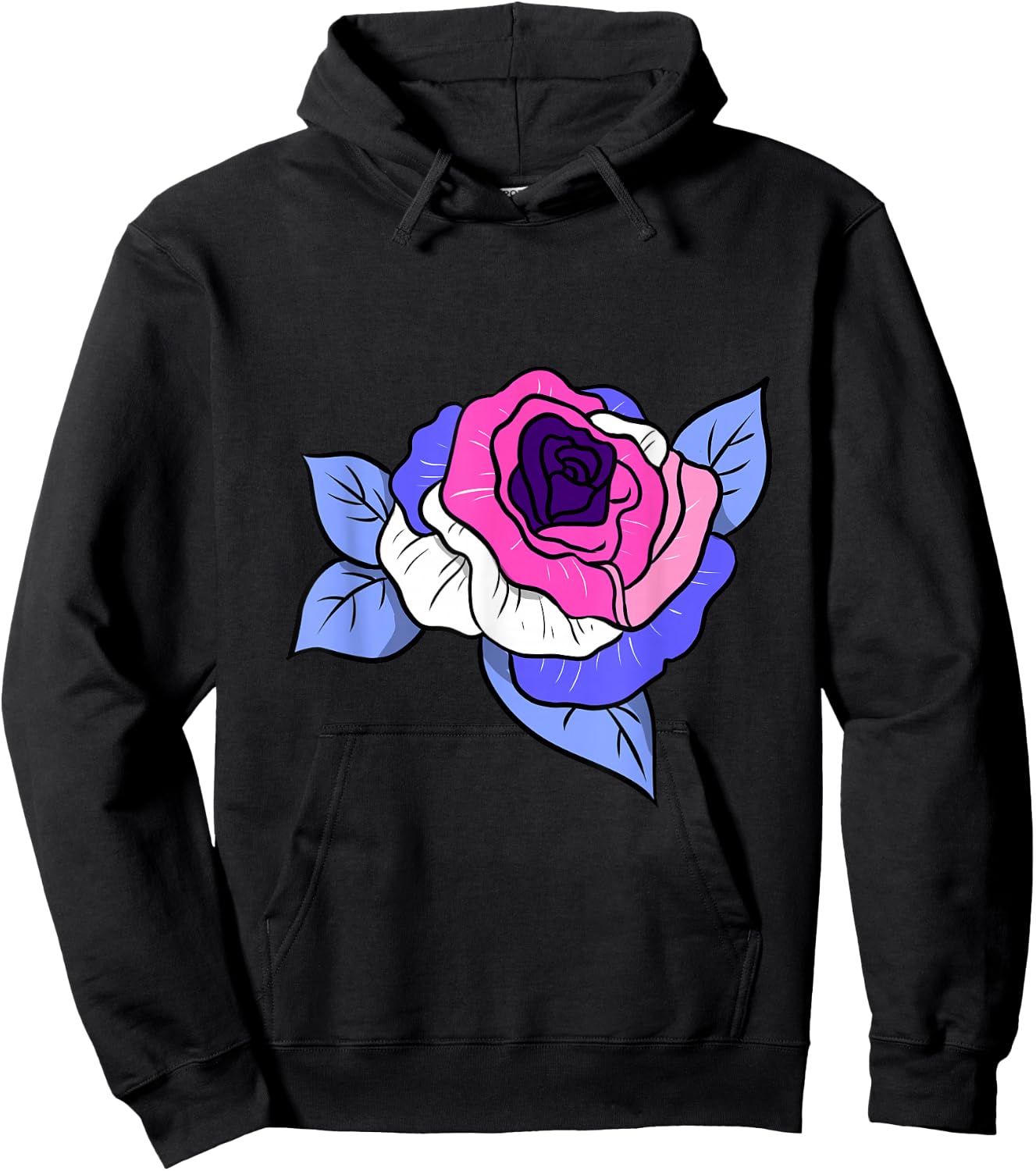 Omnisexual Rose Omnisexual Pride Hoodie - Hoodie | Black