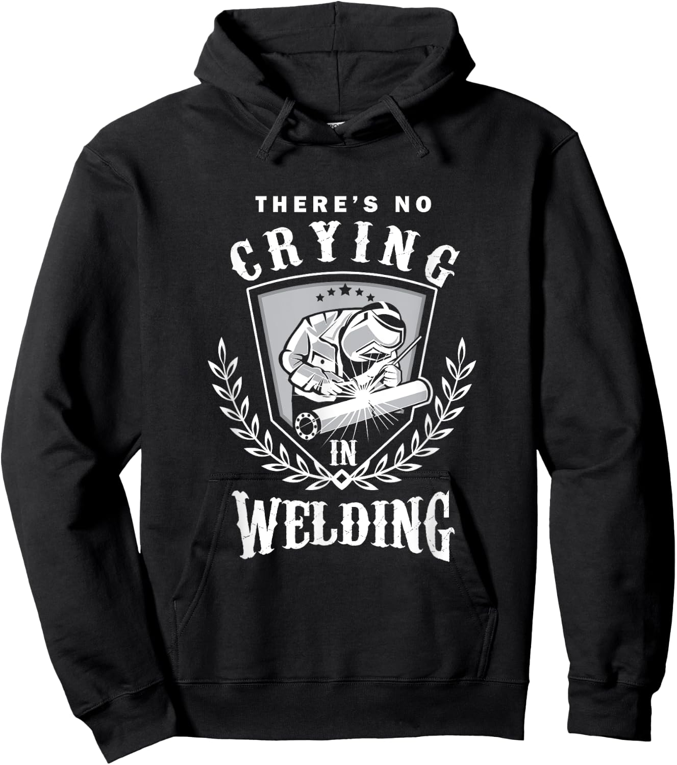 Funny Welder No Crying In Welding Awesome Welders Hoodie - Hoodie | Black