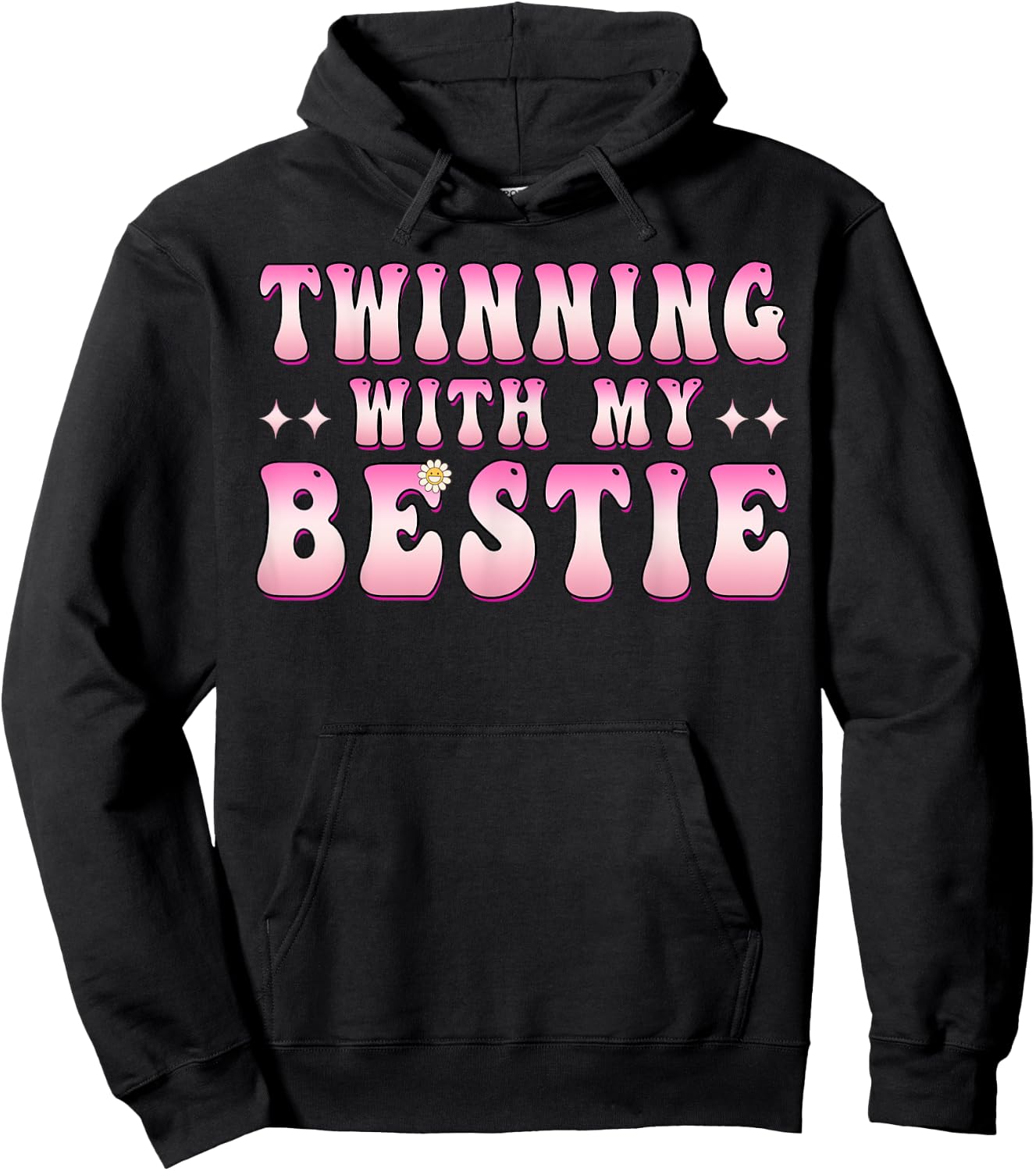 Twinning With My Bestie Friends Spirit Week Girls Besties Hoodie - Hoodie | Black